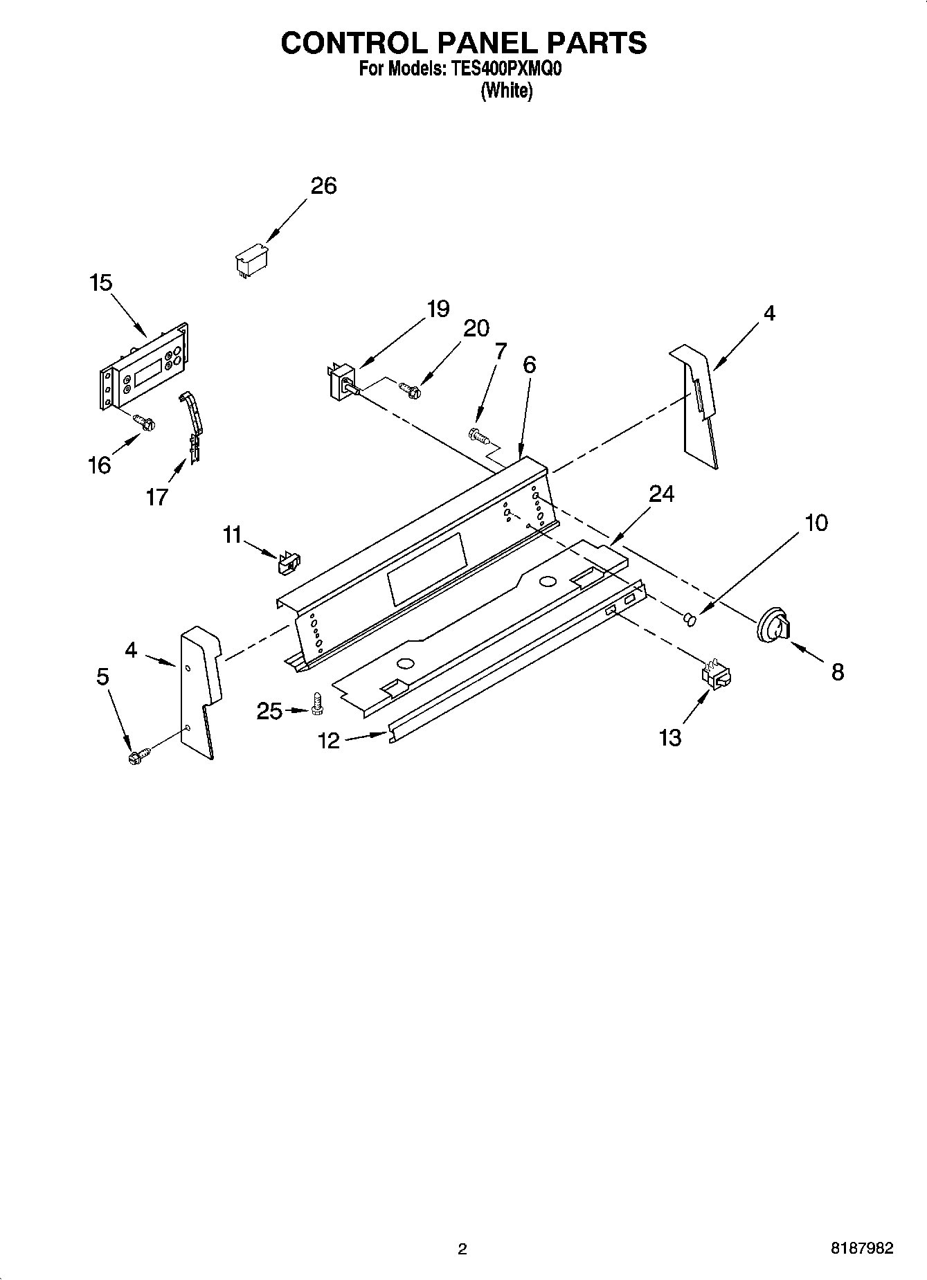 02 - CONTROL PANEL PARTS