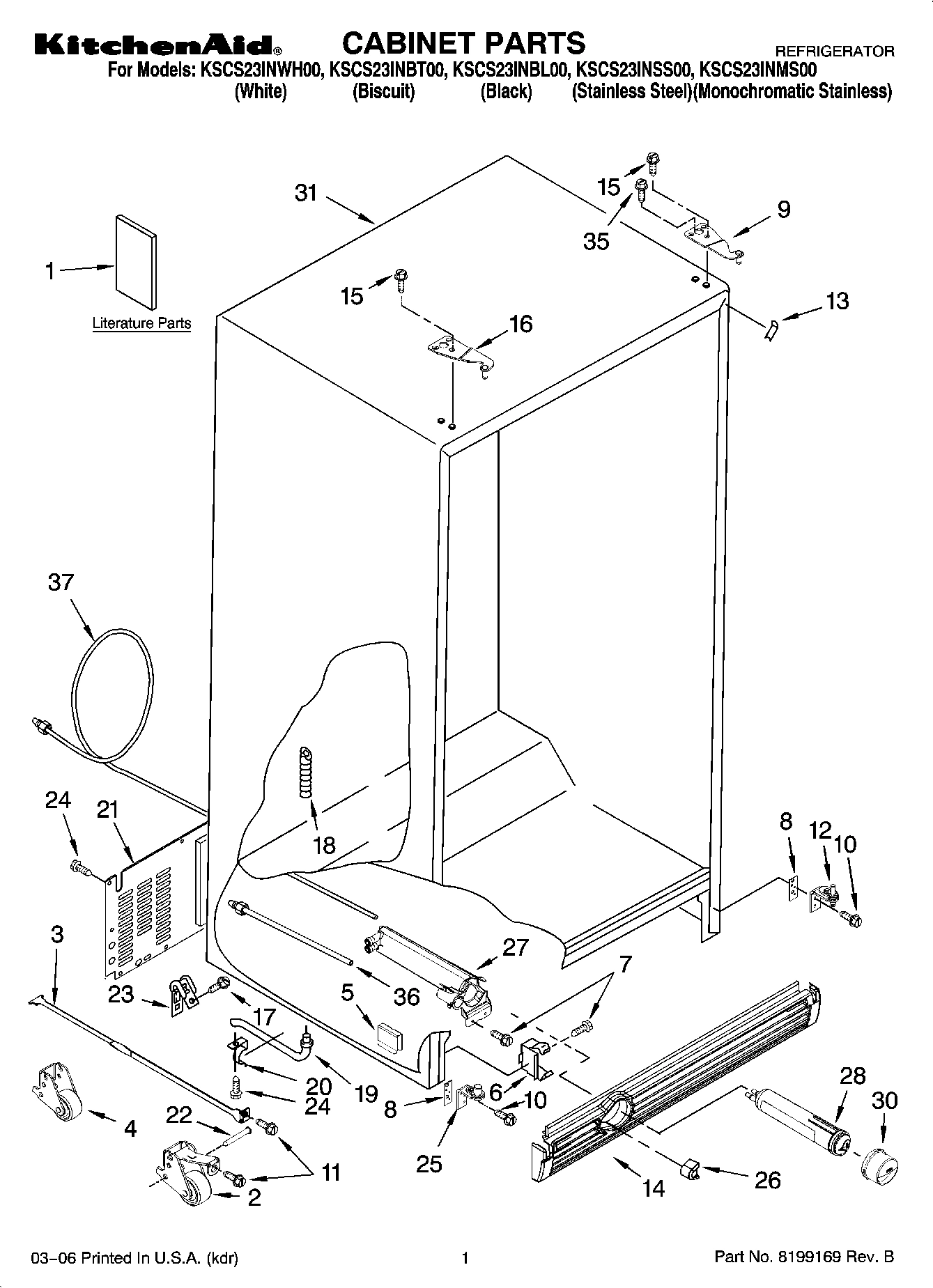 01 - CABINET PARTS