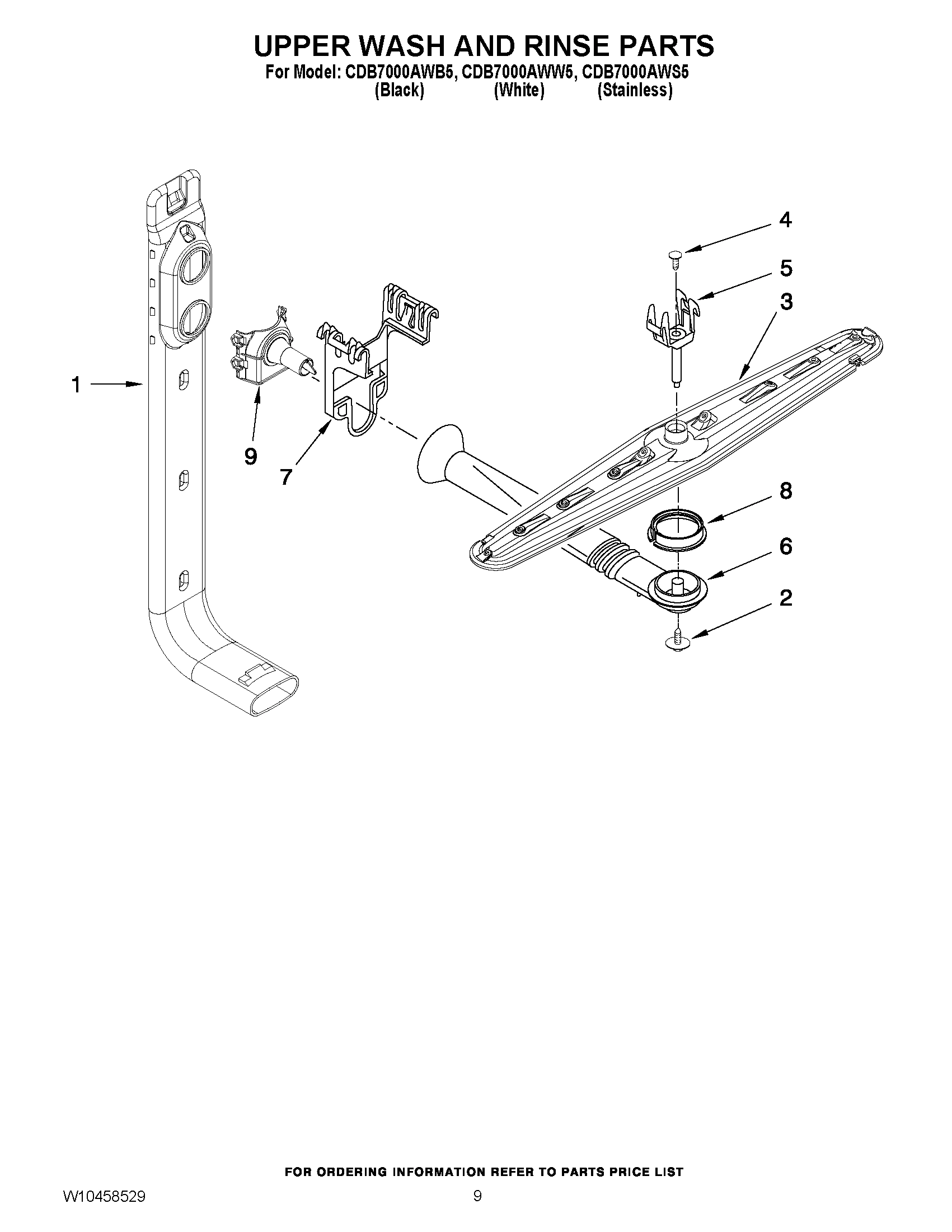 07 - UPPER WASH AND RINSE PARTS