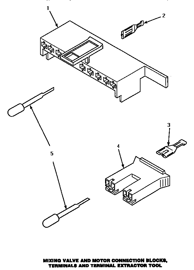 11 - MIXING VALVE, MOTOR CONN BLOCKS & TERM