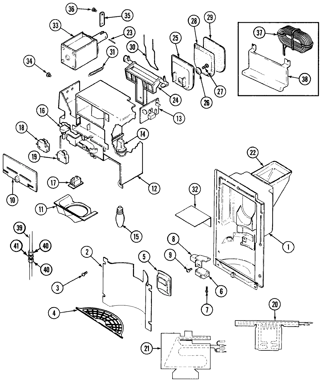 14 - ICE & WATER DISPENSER (REV.11)