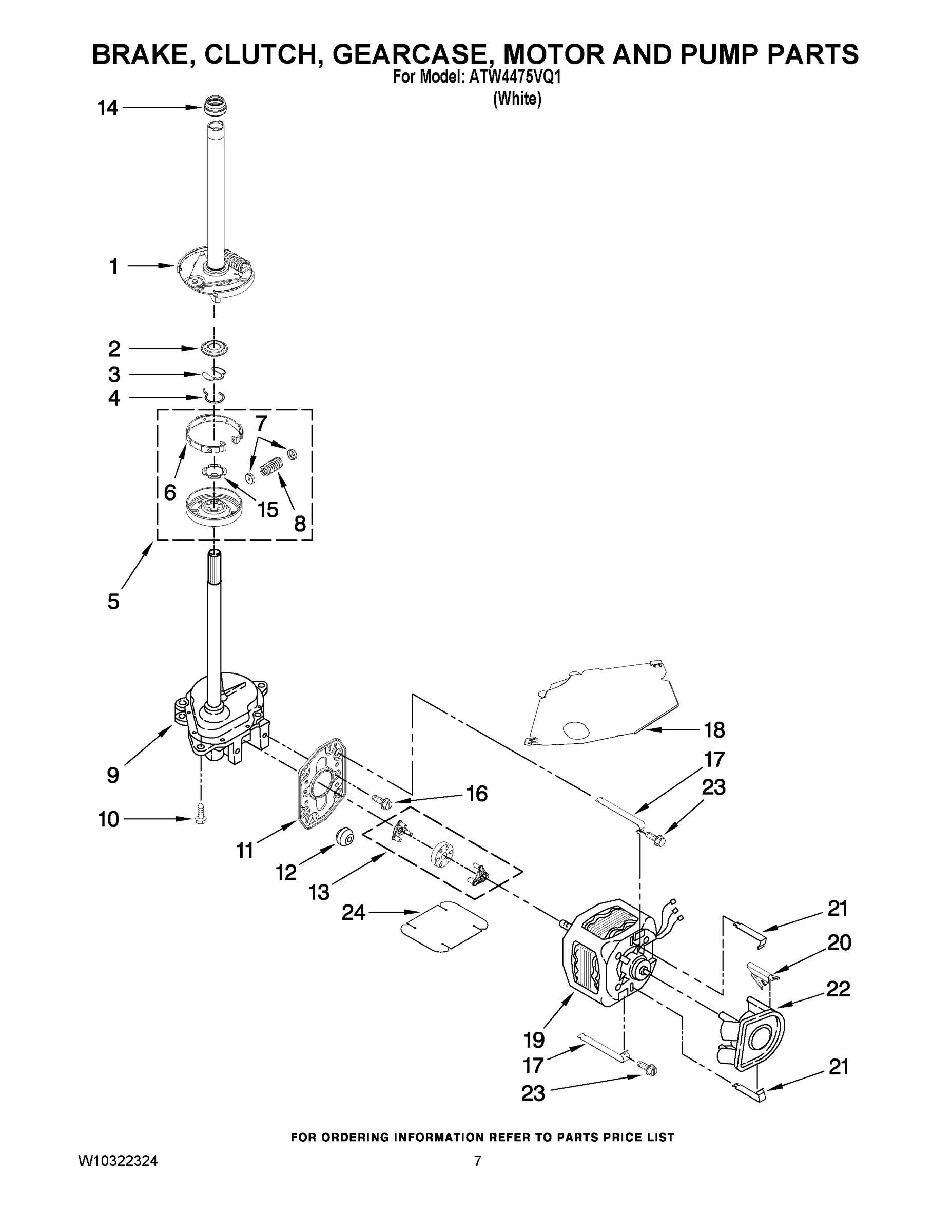 04 - BRAKE, CLUTCH, GEARCASE, MOTOR AND PUMP PARTS