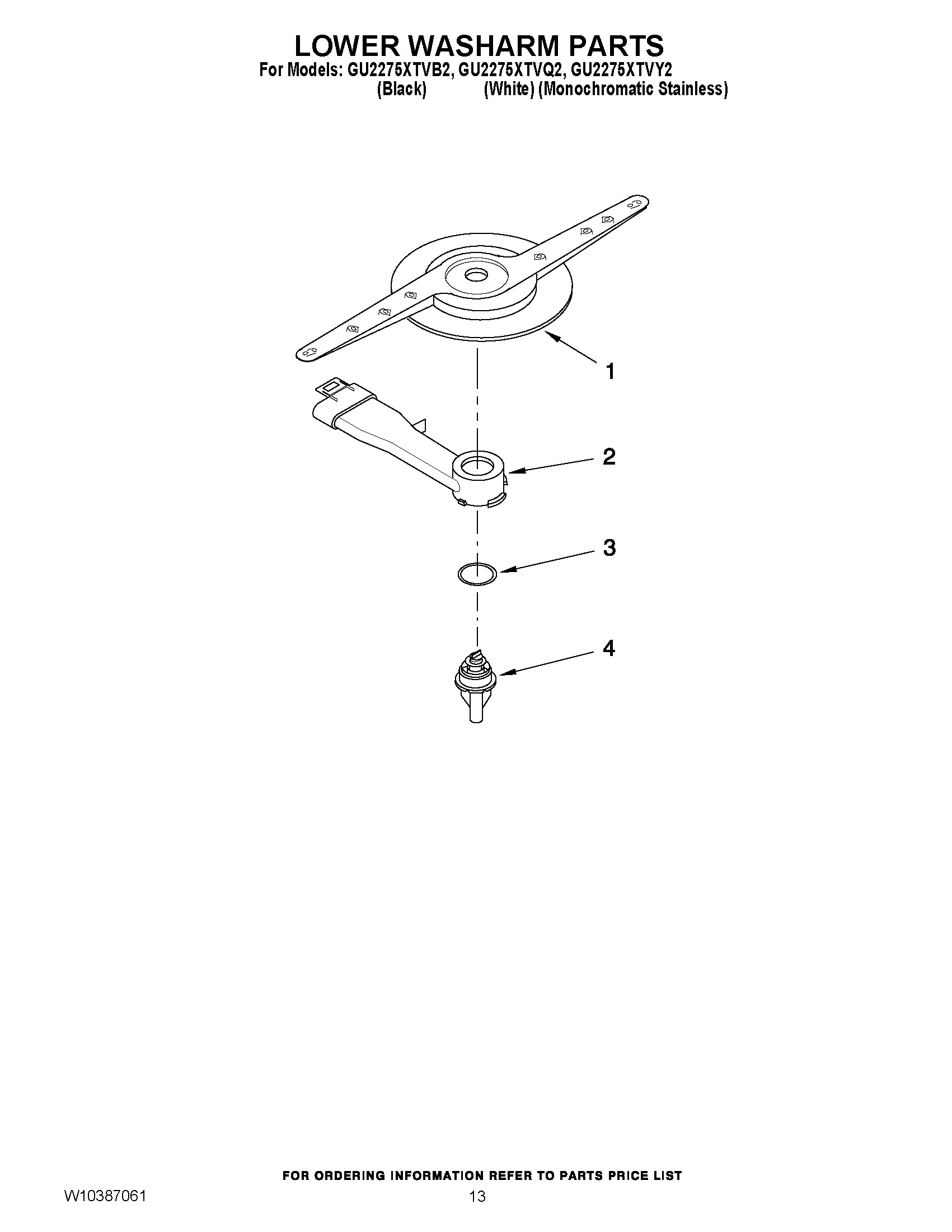 11 - LOWER WASHARM PARTS
