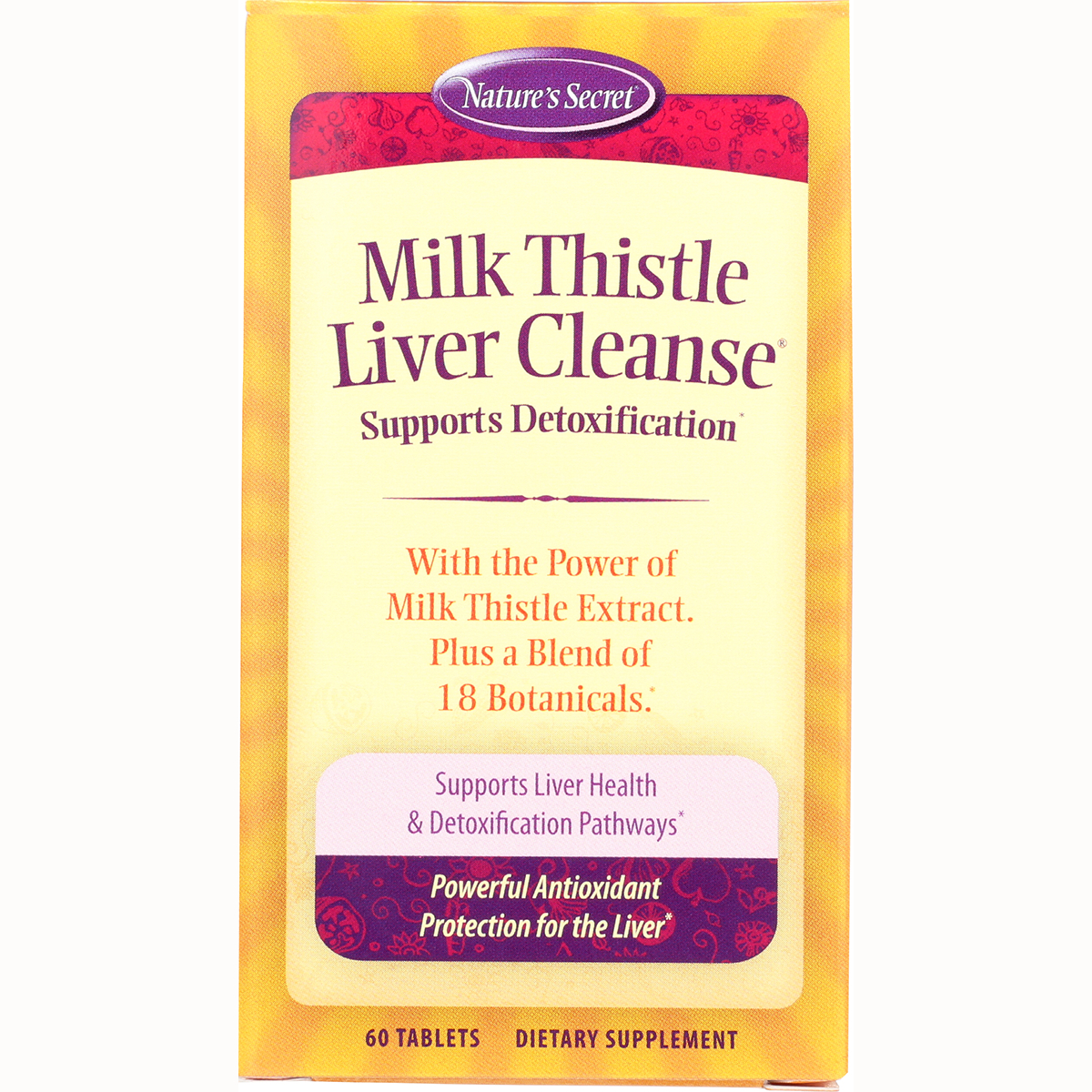 Nature's Secret Milk Thistle Liver Cleanse Vitamin | 60 Tabs