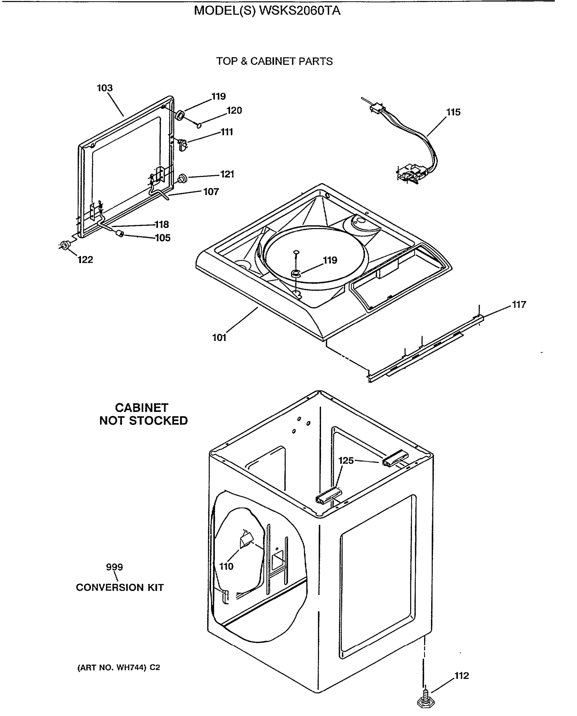 TOP & CABINET PARTS