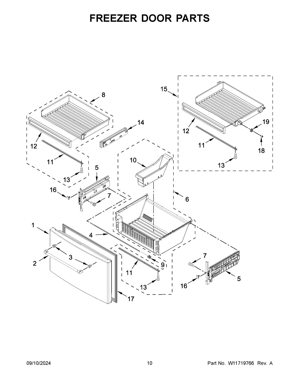 06 - FREEZER DOOR PARTS