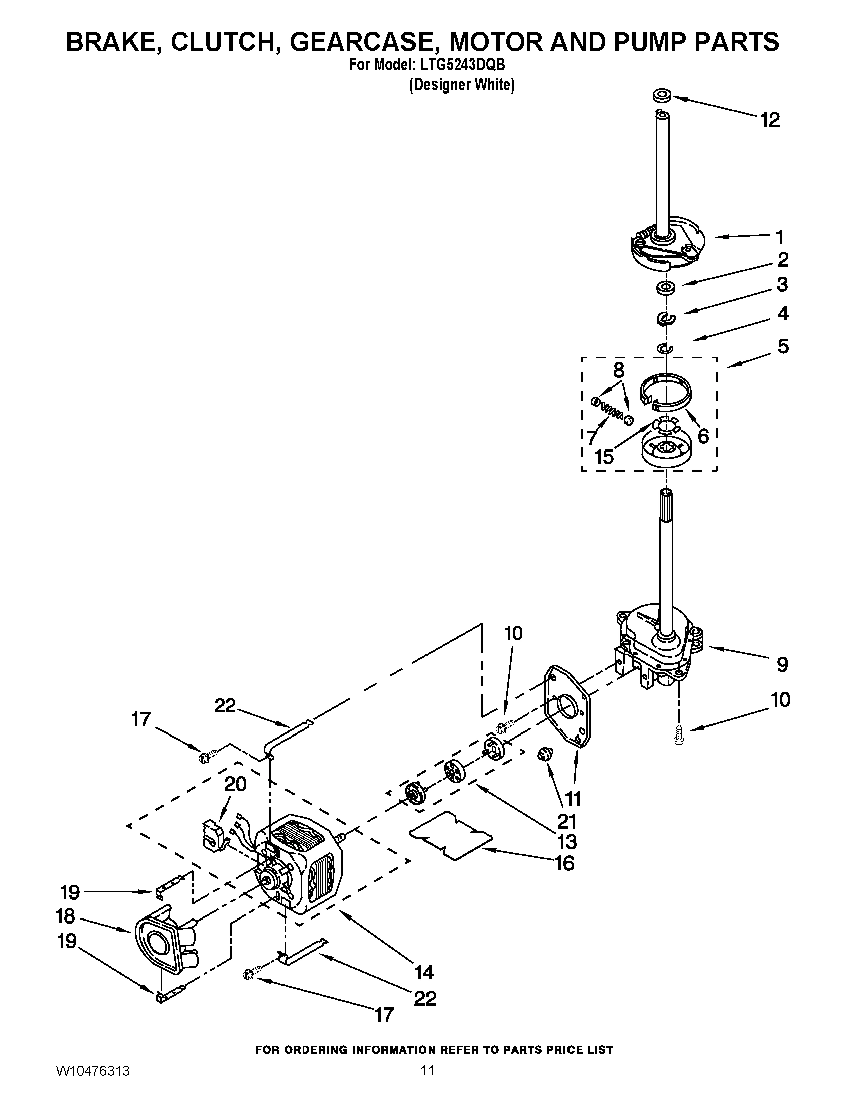 08 - BRAKE, CLUTCH, GEARCASE, MOTOR AND PUMP PARTS