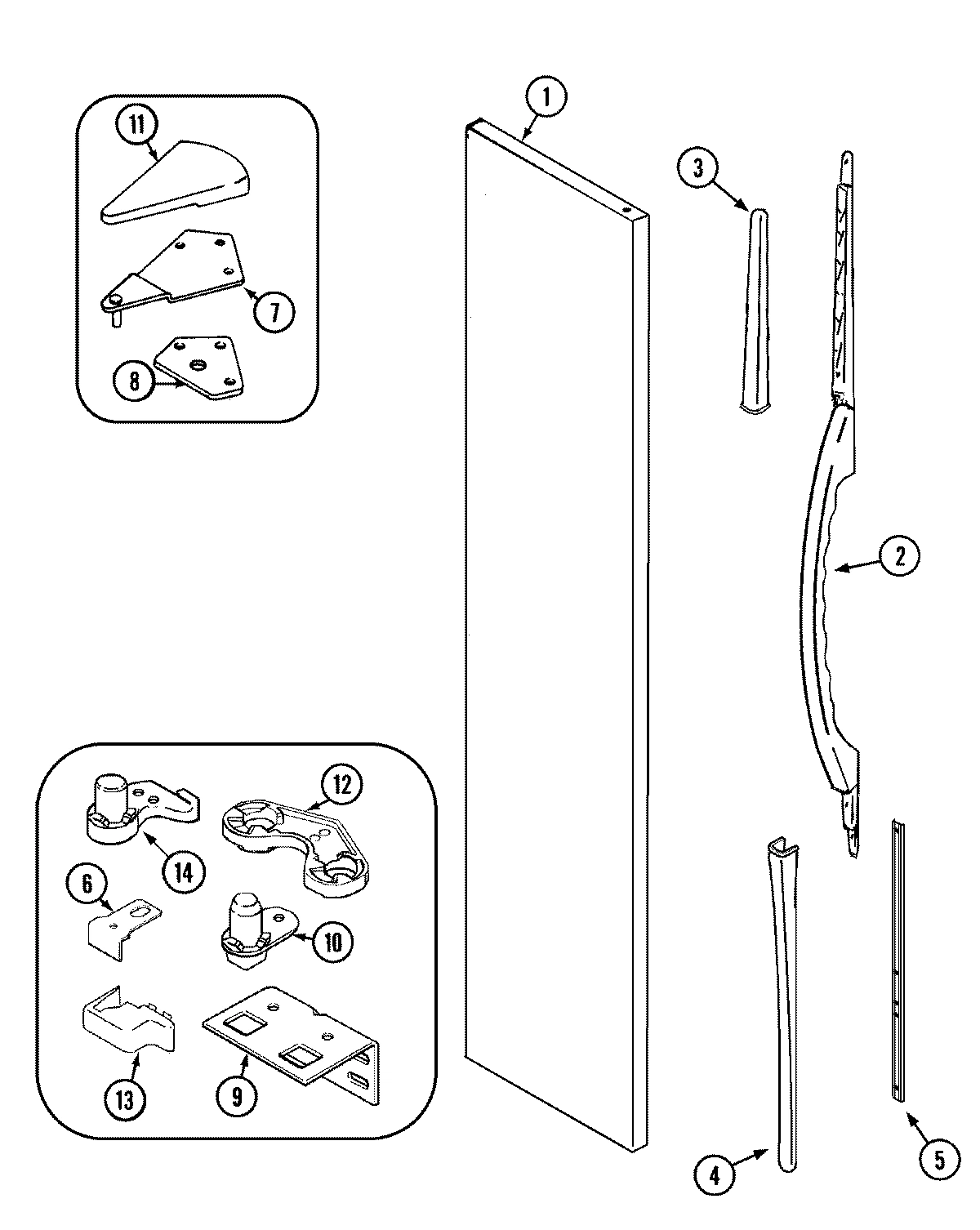 05 - FREEZER OUTER DOOR