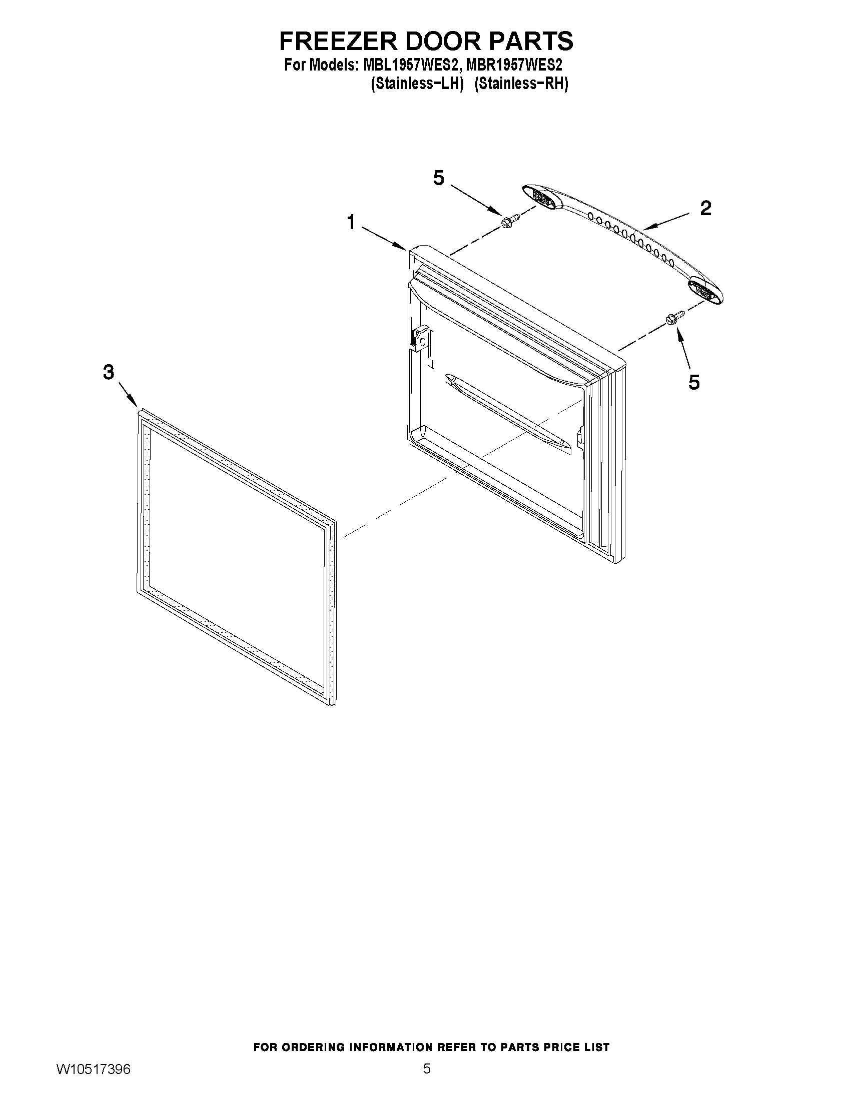 03 - FREEZER DOOR PARTS