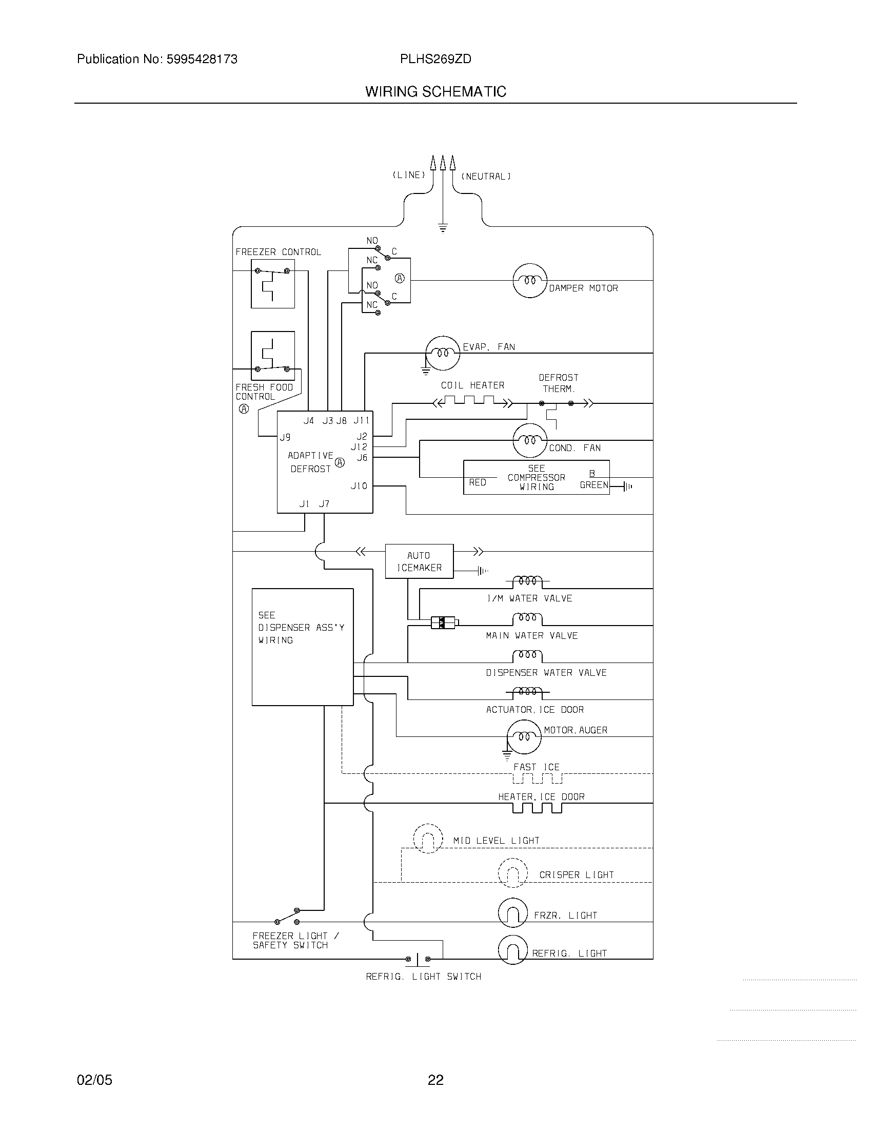 22 - WIRING SCHEMATIC