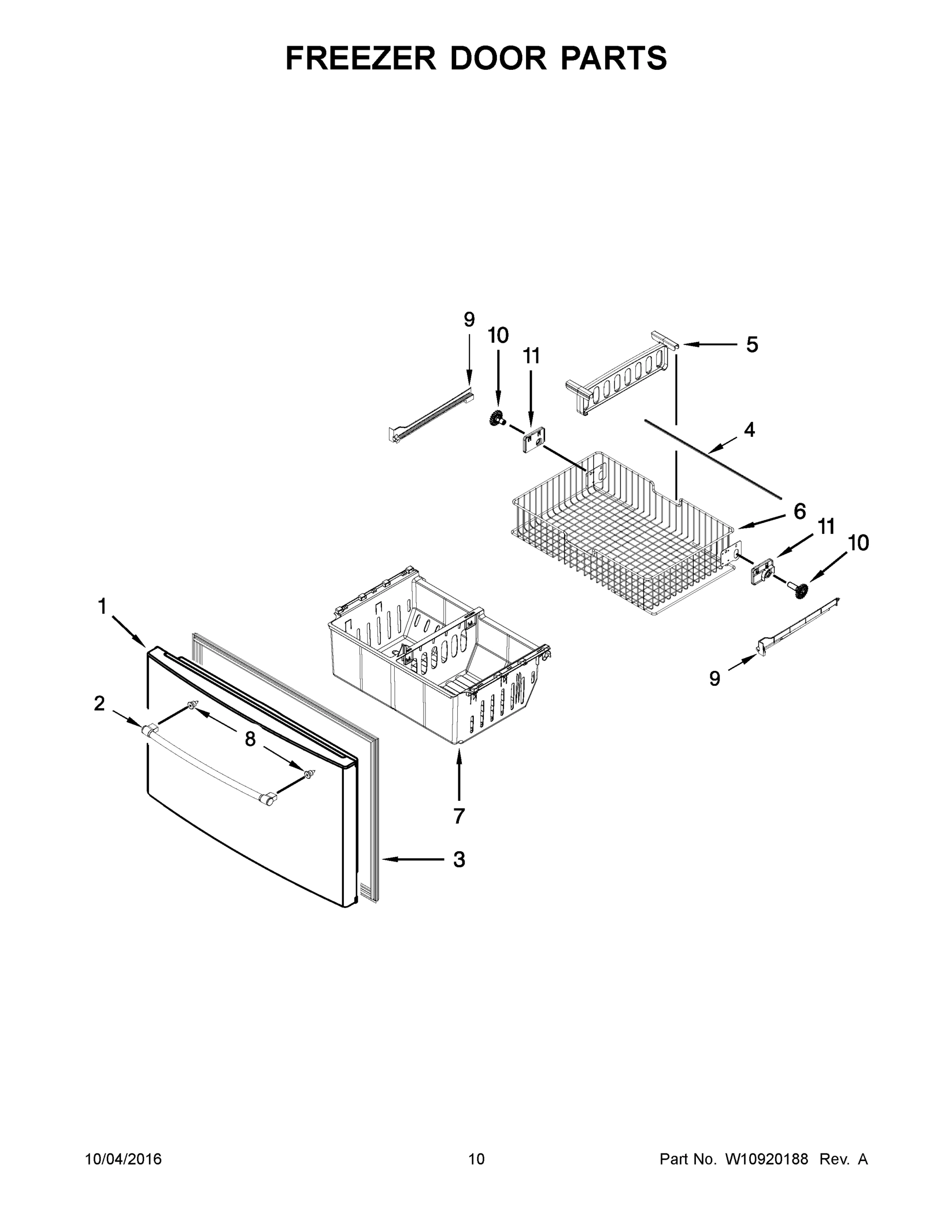 06 - FREEZER DOOR PARTS