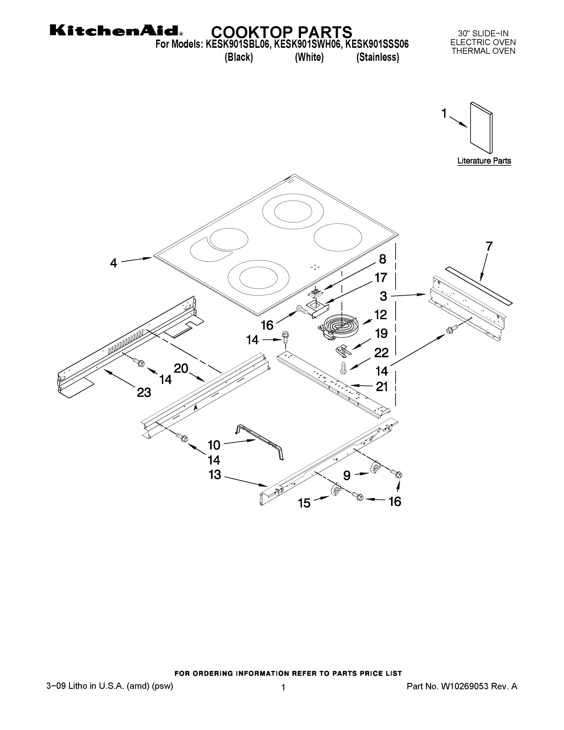 01 - COOKTOP PARTS