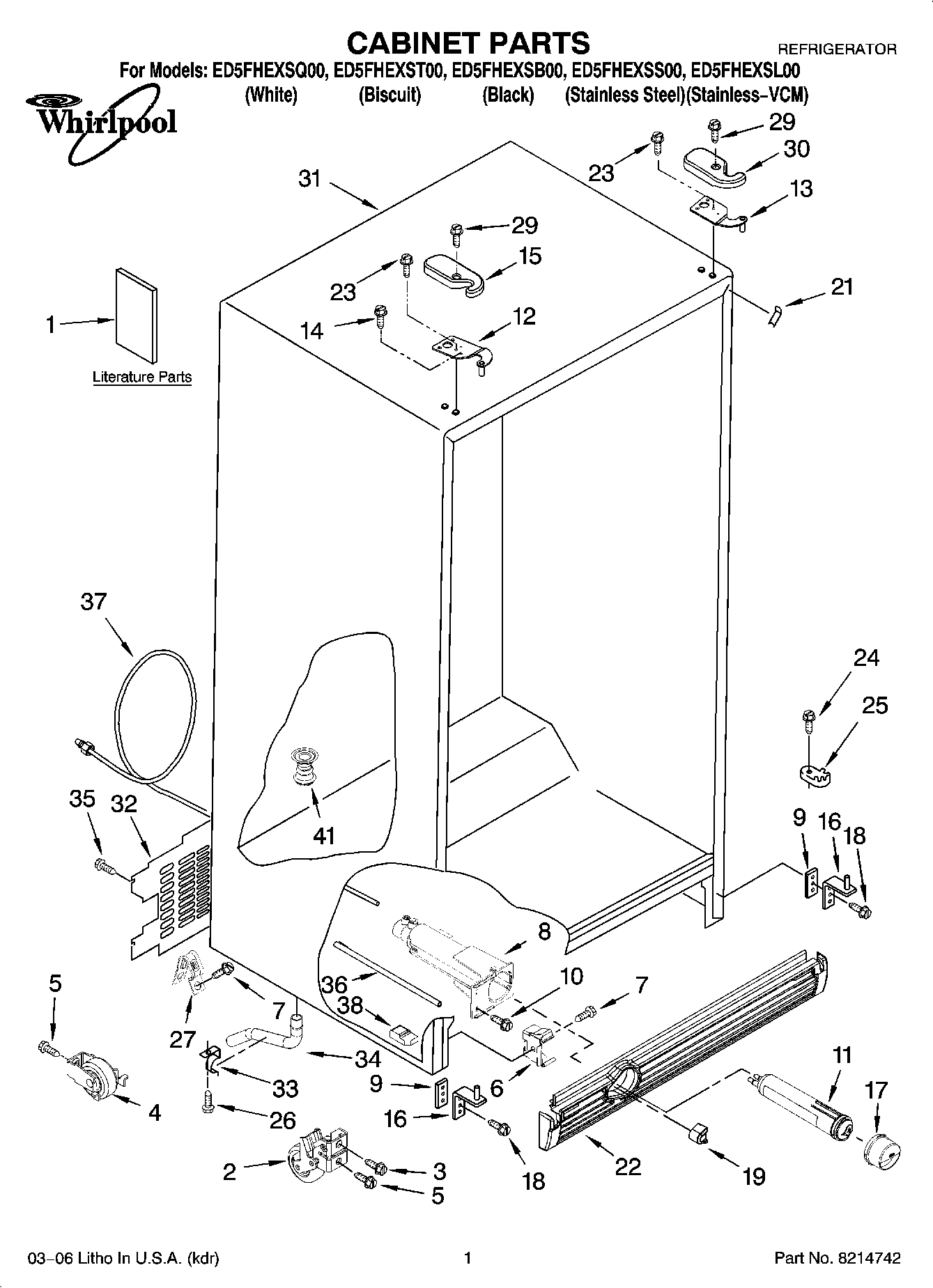 01 - CABINET PARTS