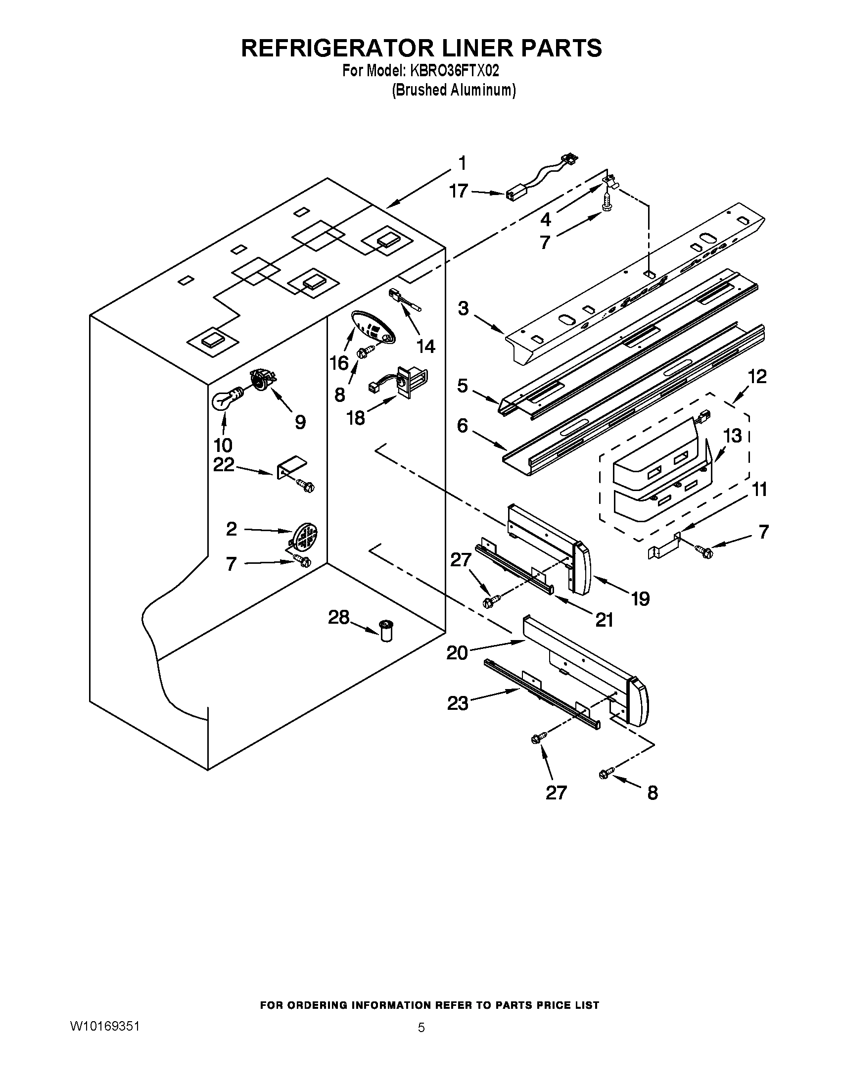 04 - REFRIGERATOR LINER PARTS