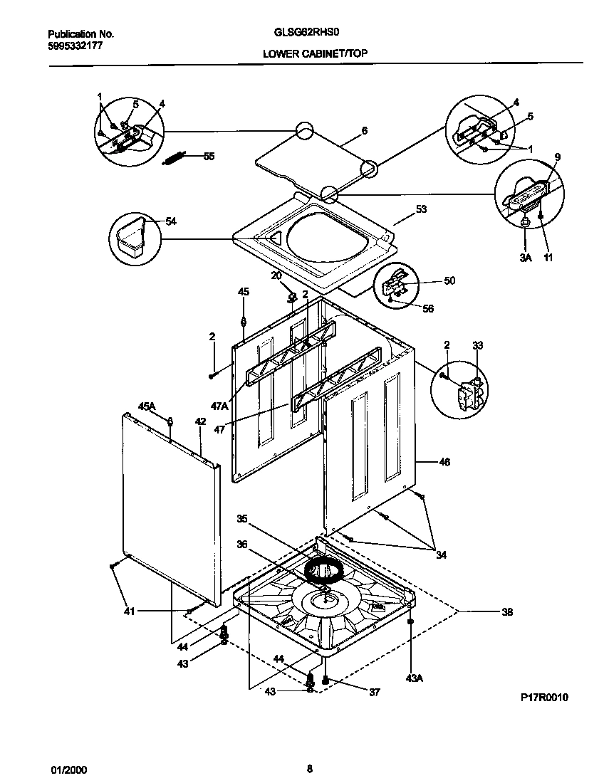 05 - P17R0010 WSHR CAB,TOP
