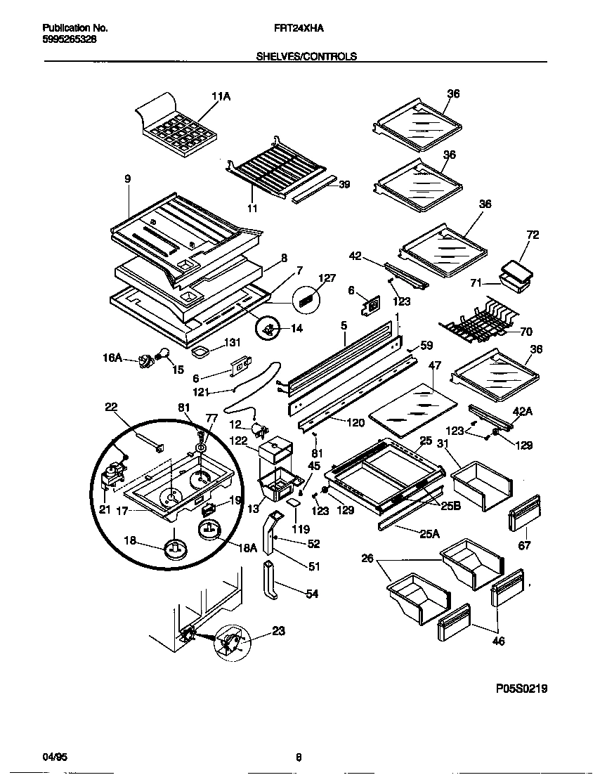 04 - SHELVES/CONTROLS