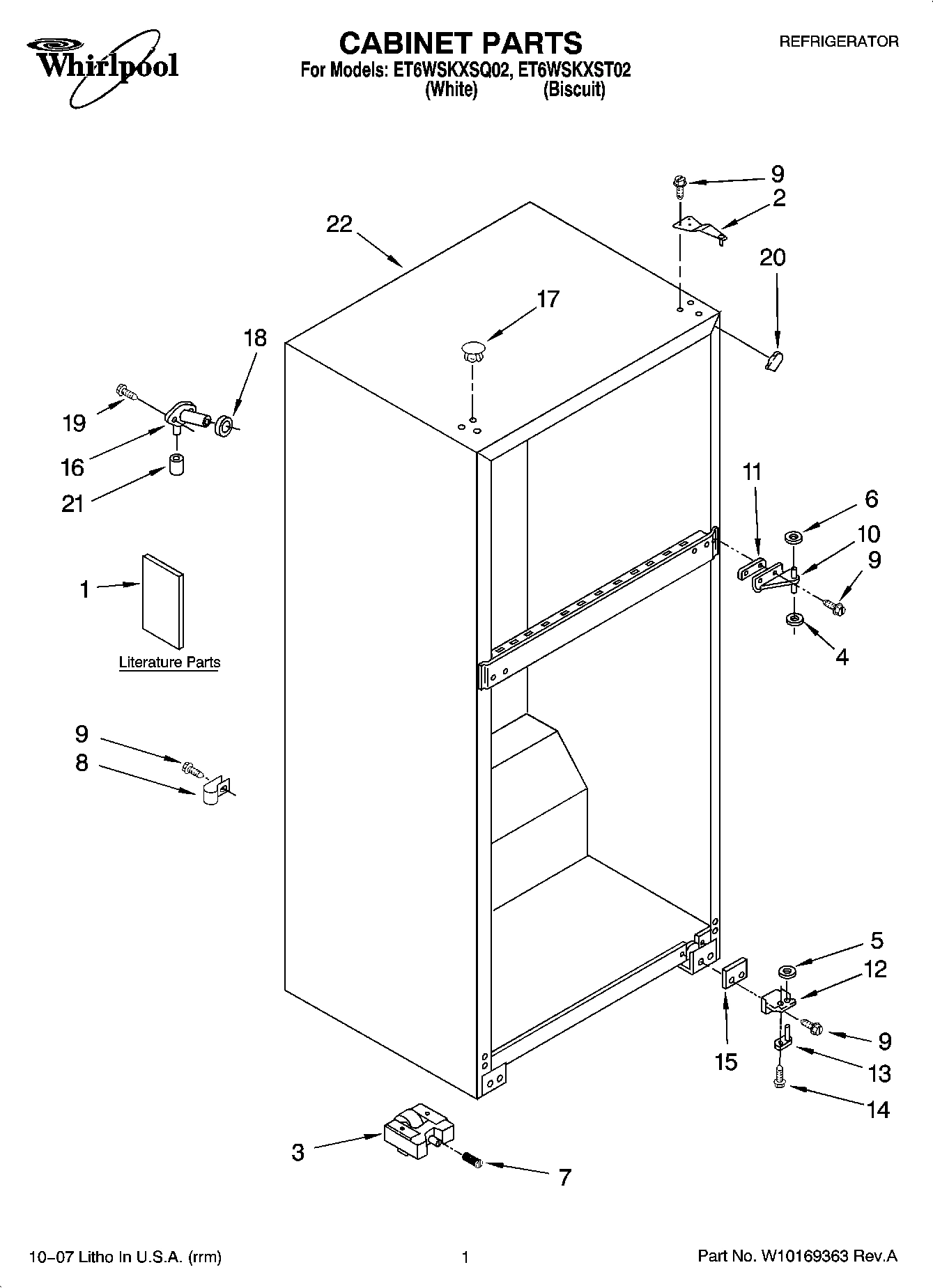 01 - CABINET PARTS