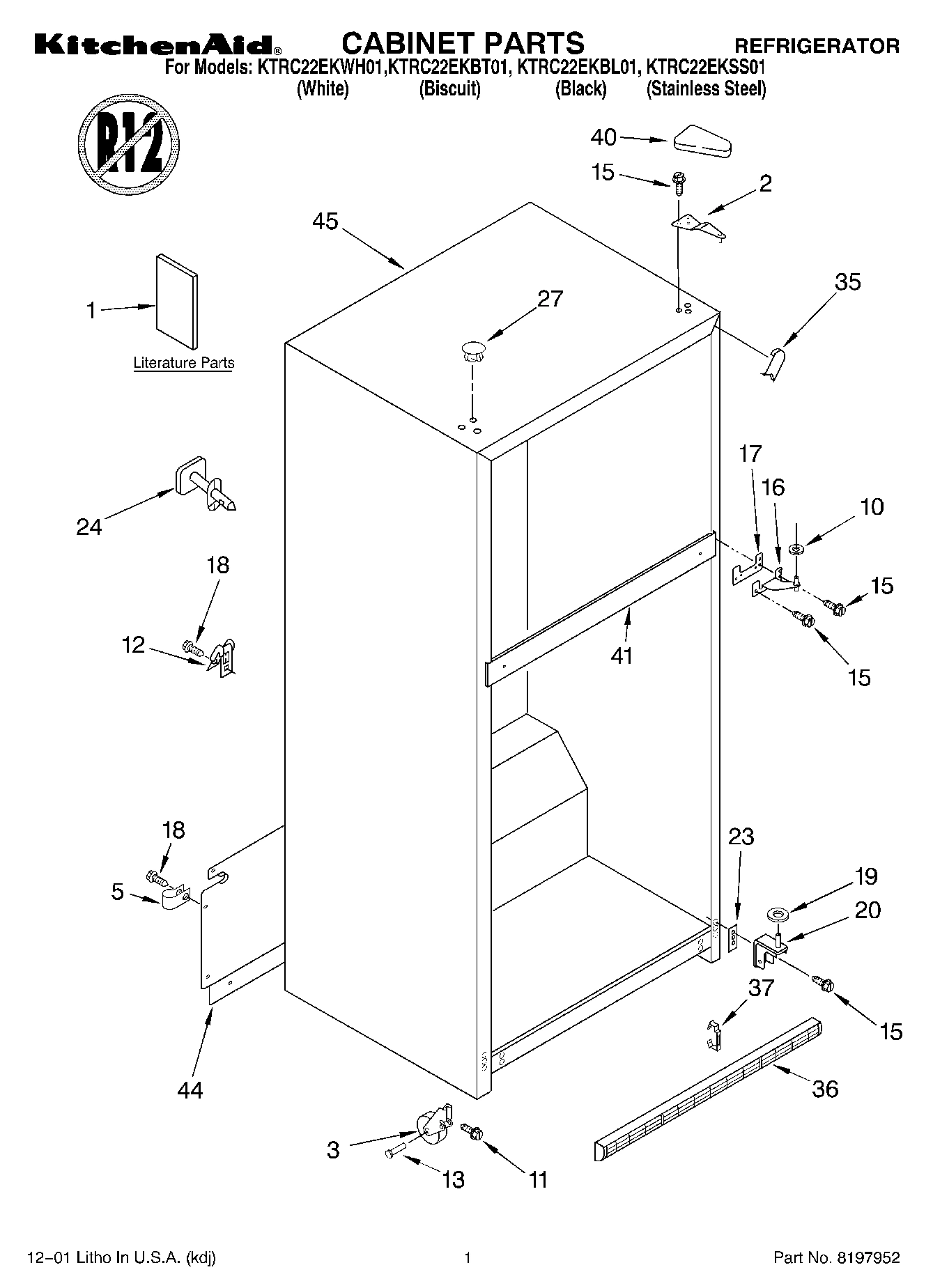 01 - CABINET, LITERATURE