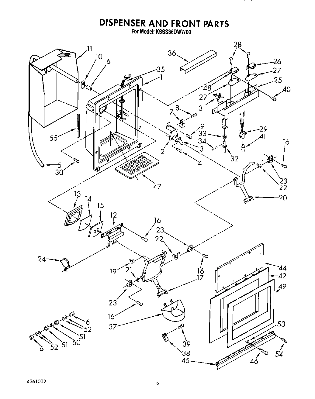12 - DISPENSER AND FRONT