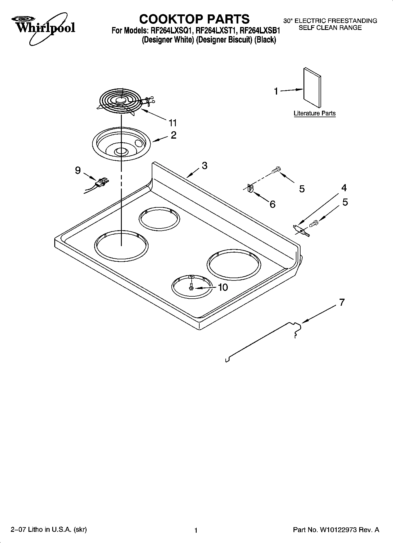 01 - COOKTOP PARTS