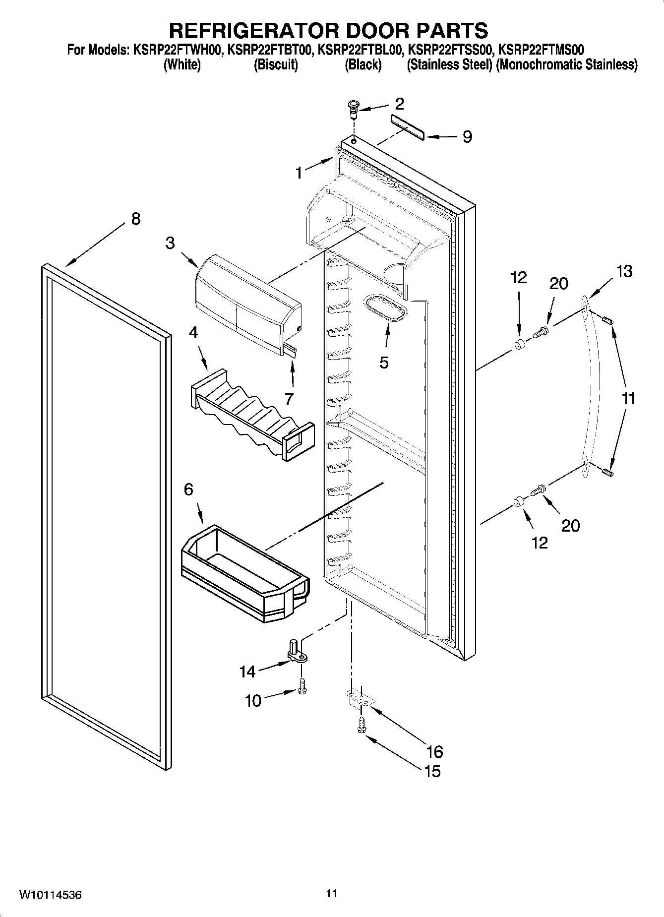 07 - REFRIGERATOR DOOR PARTS
