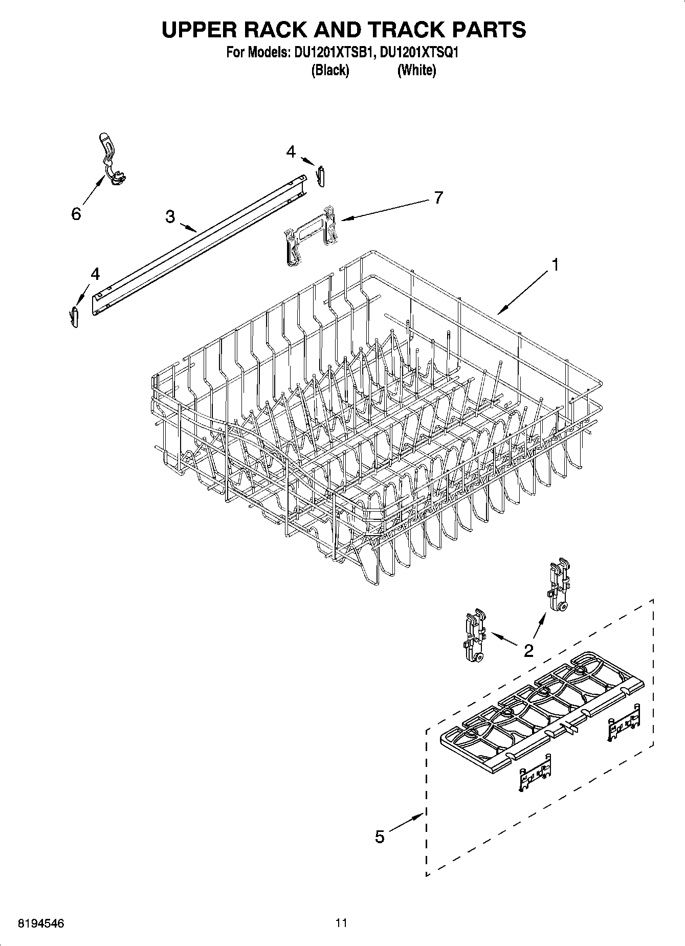09 - UPPER RACK AND TRACK PARTS