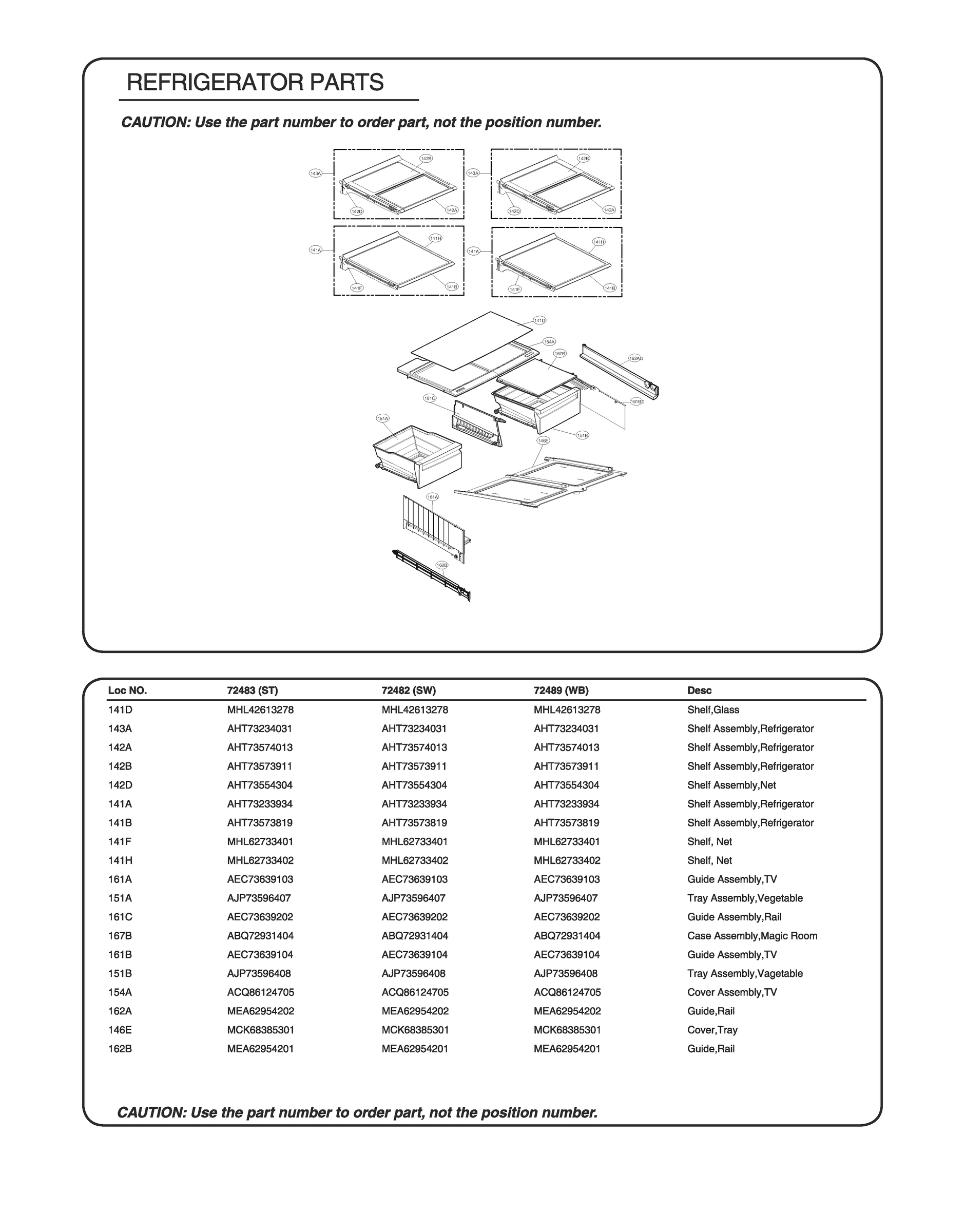 REFRIGERATOR PARTS
