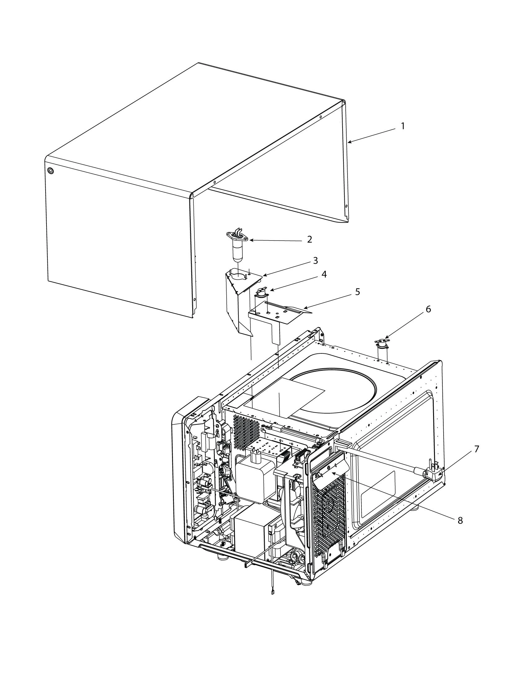 LAMP / TCO / POWER CORD / DUCTS / WRAPPER