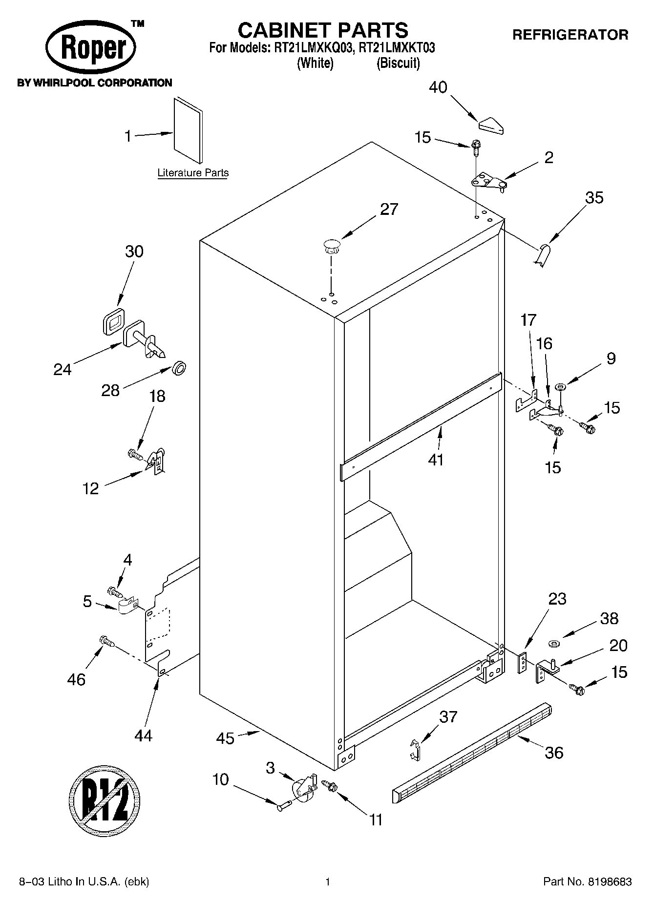 01 - CABINET PARTS