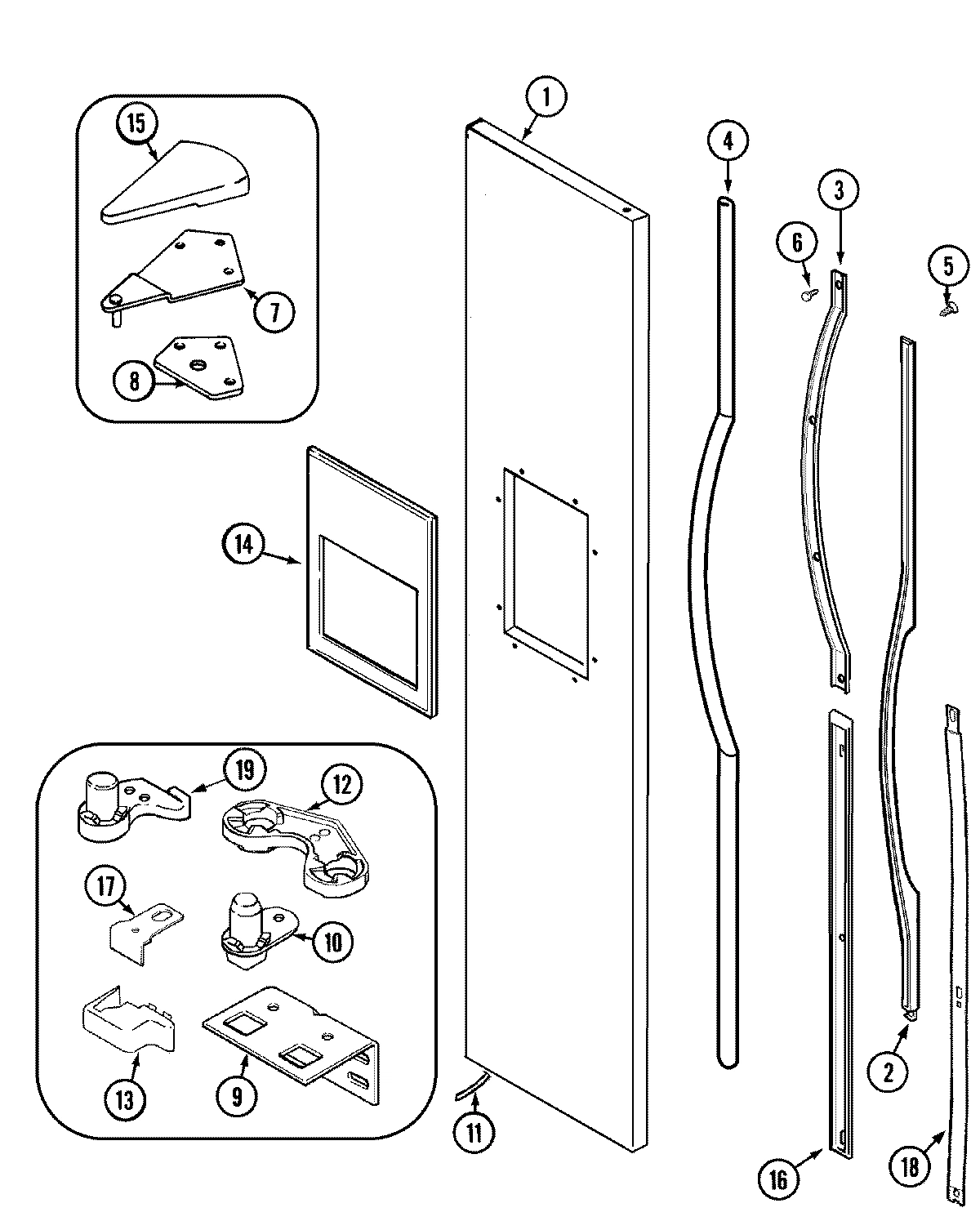 07 - FREEZER OUTER DOOR