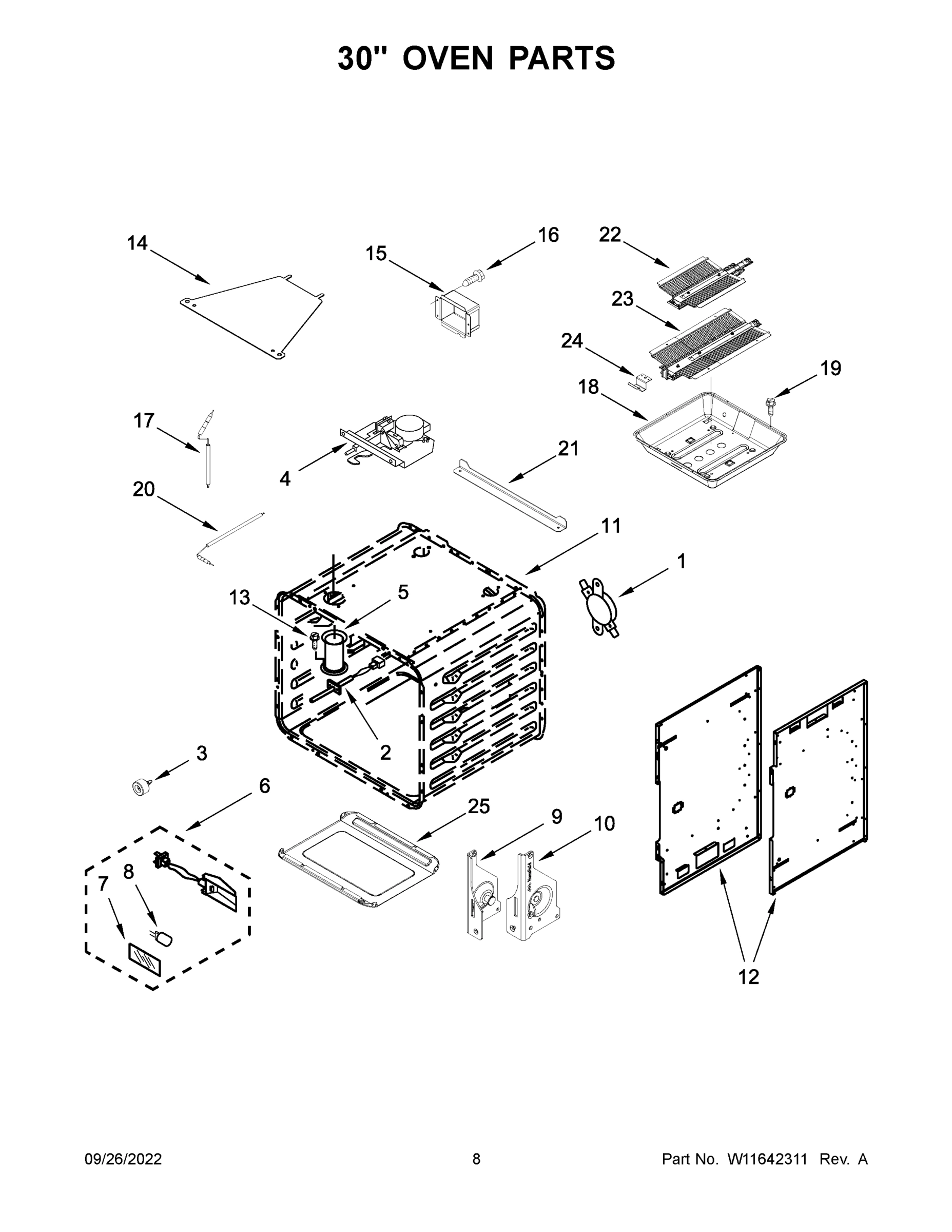 05 - 30" OVEN PARTS
