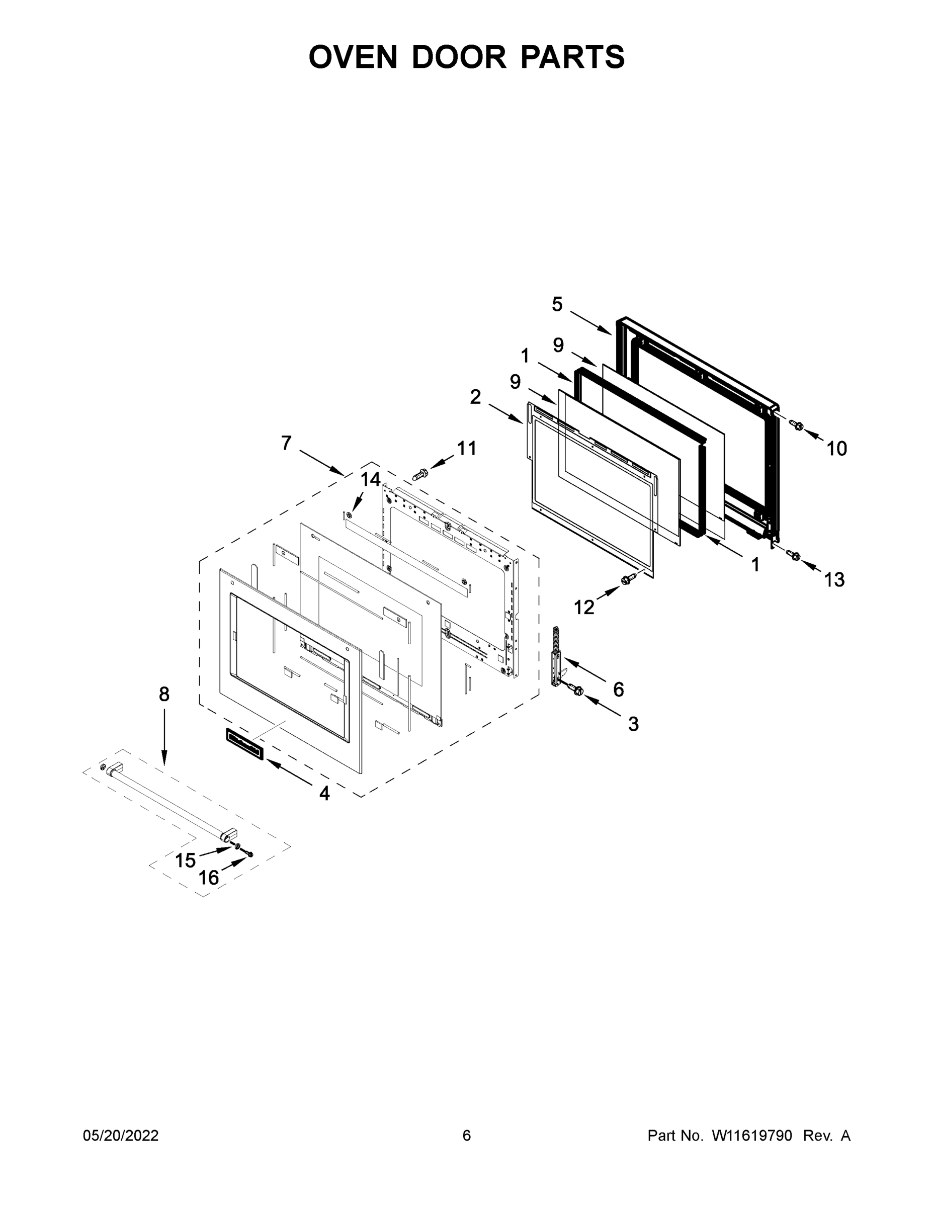04 - OVEN DOOR PARTS