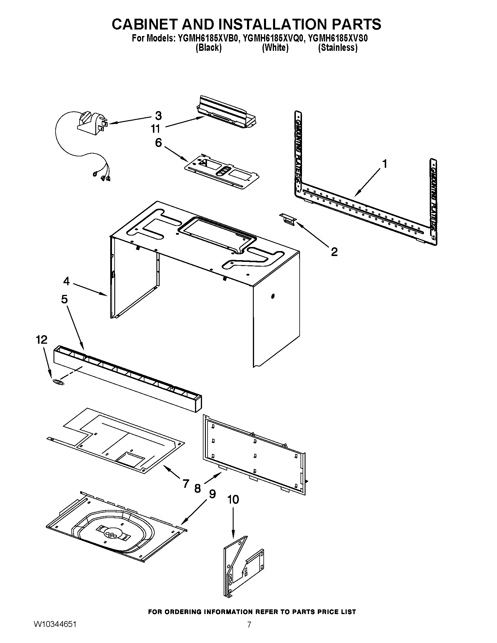 06 - CABINET AND INSTALLATION PARTS