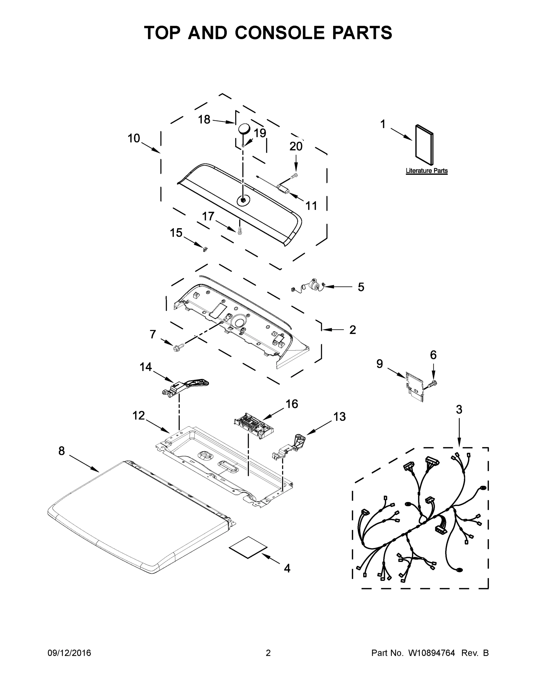 02 - TOP AND CONSOLE PARTS