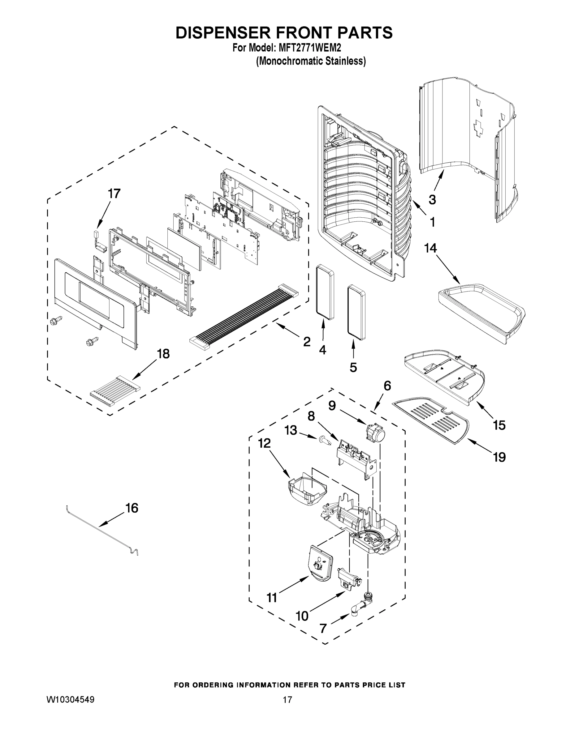 09 - DISPENSER FRONT PARTS