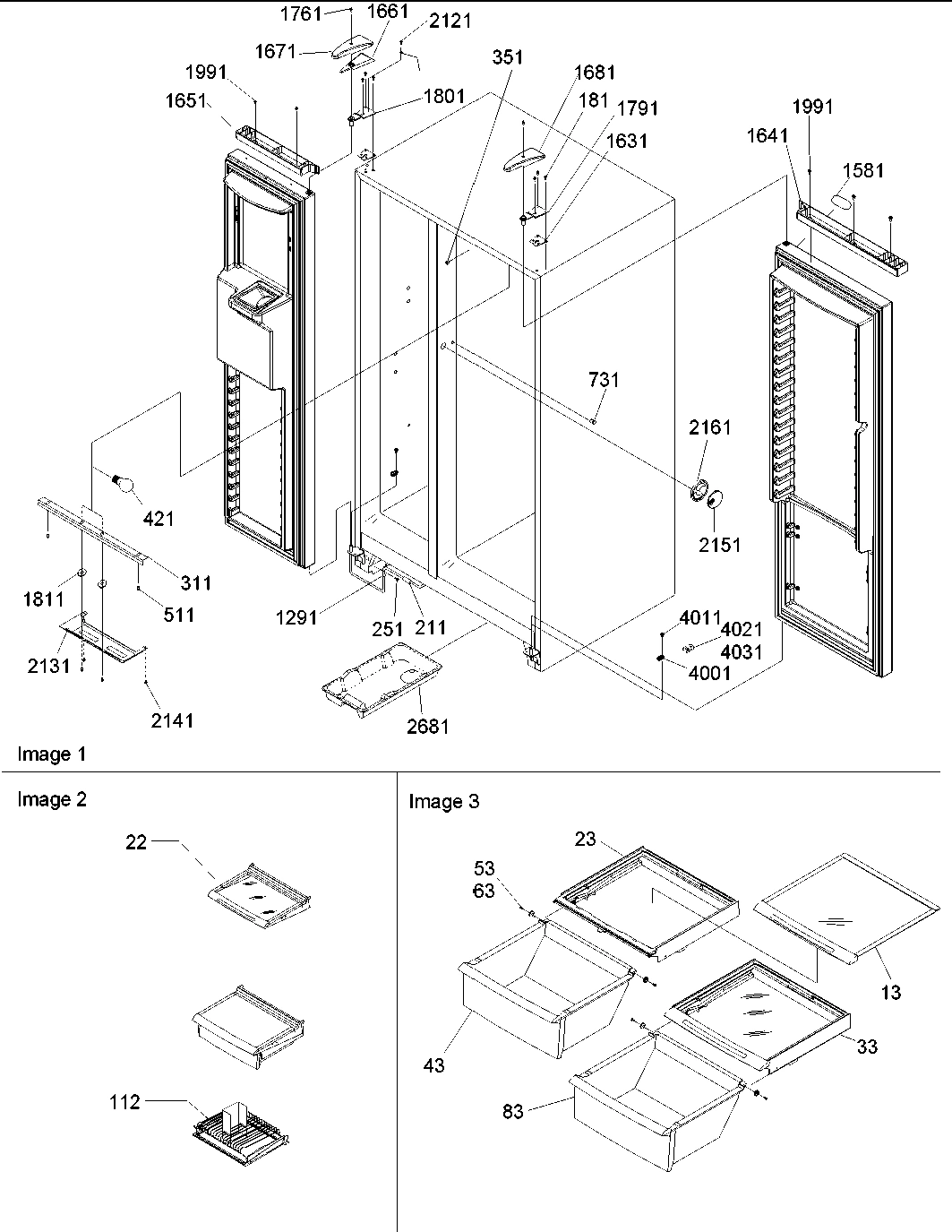 14 - REFRIGERATOR/FREEZER LIGHTS & HINGES