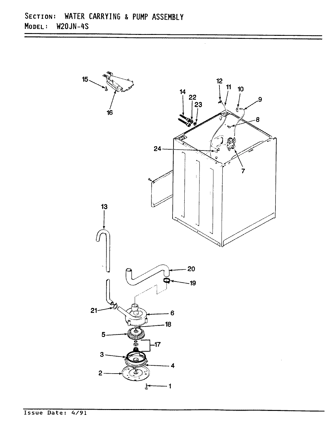 11 - WATER CARRYING & PUMP ASSEMBLY