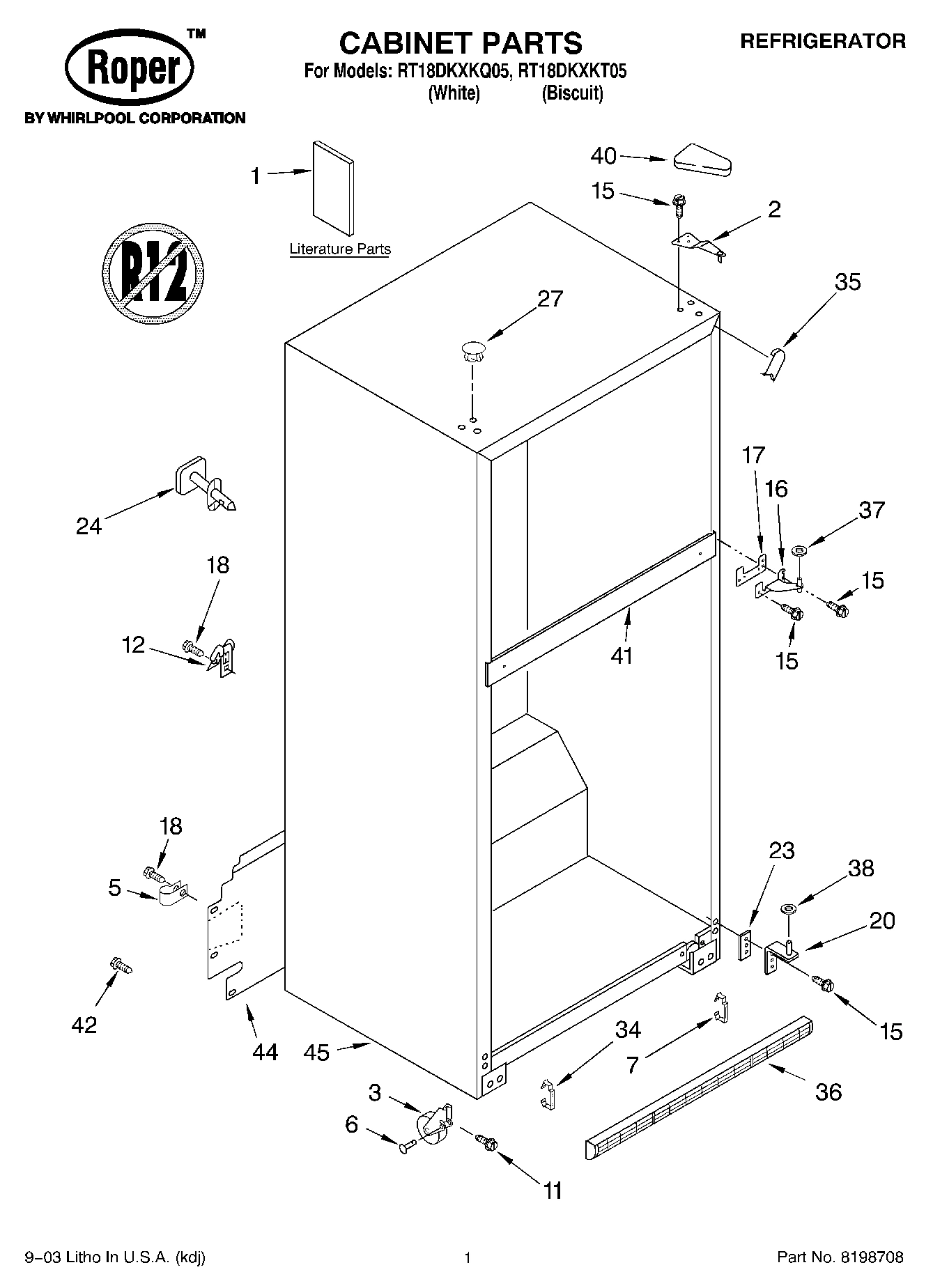 01 - CABINET PARTS
