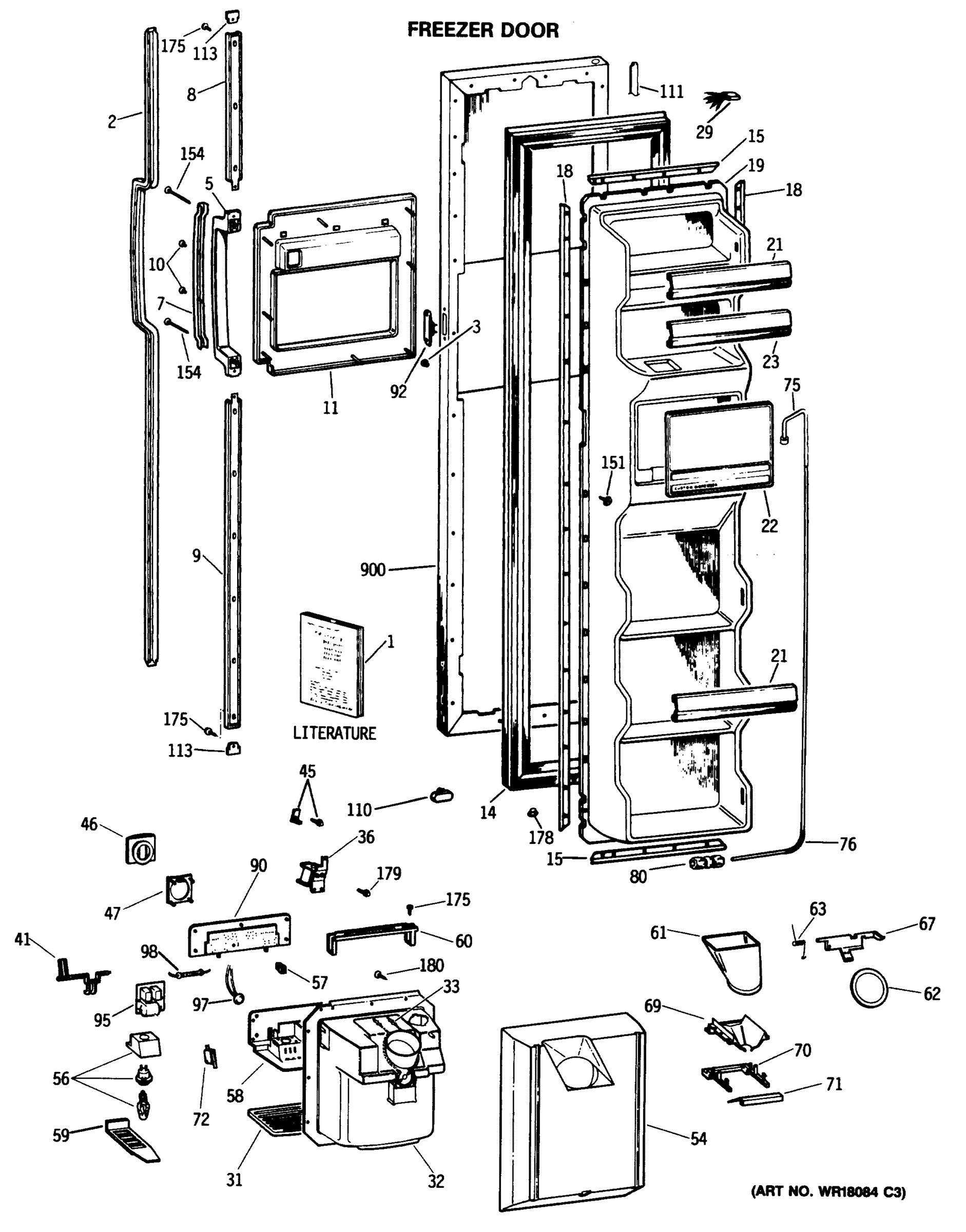 FREEZER DOOR