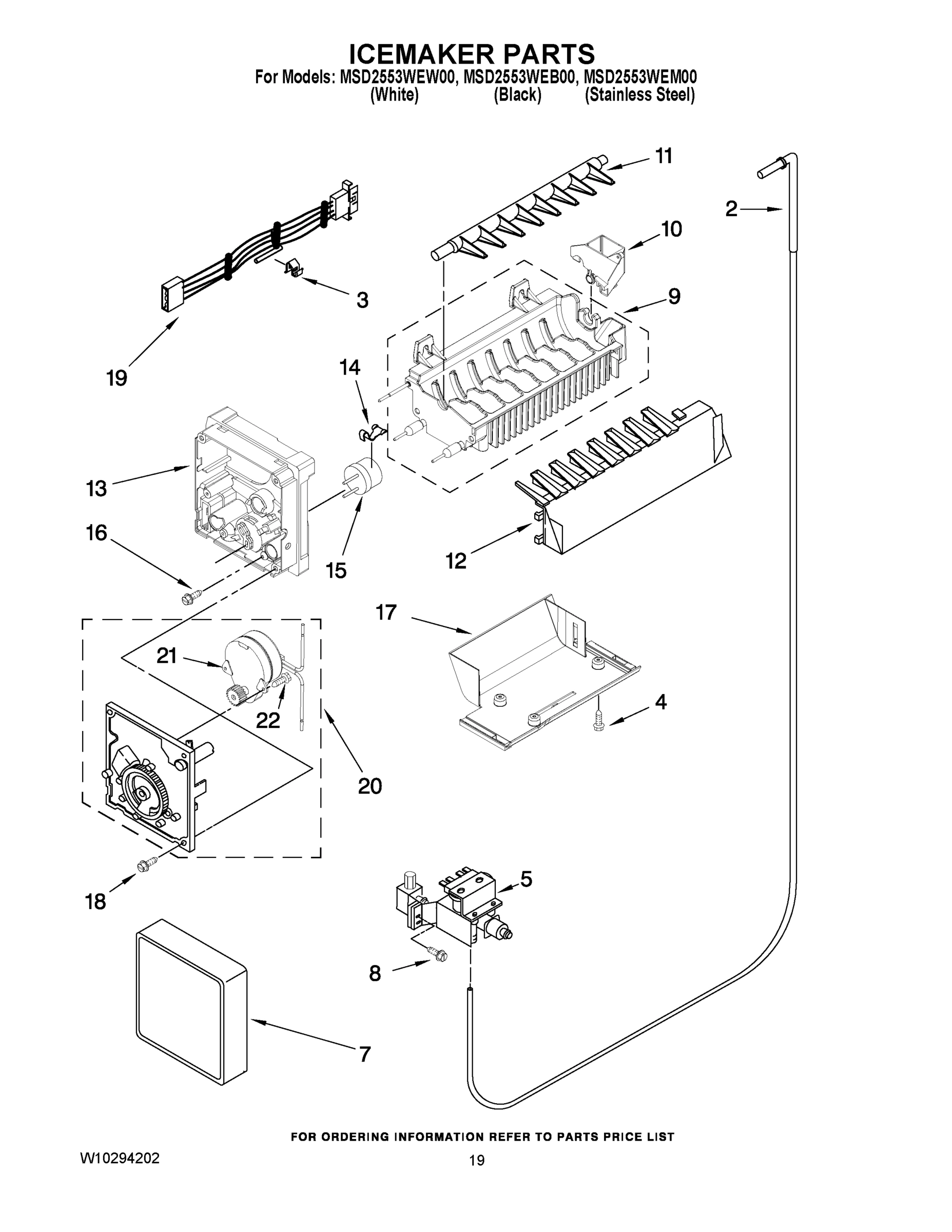 12 - ICEMAKER PARTS