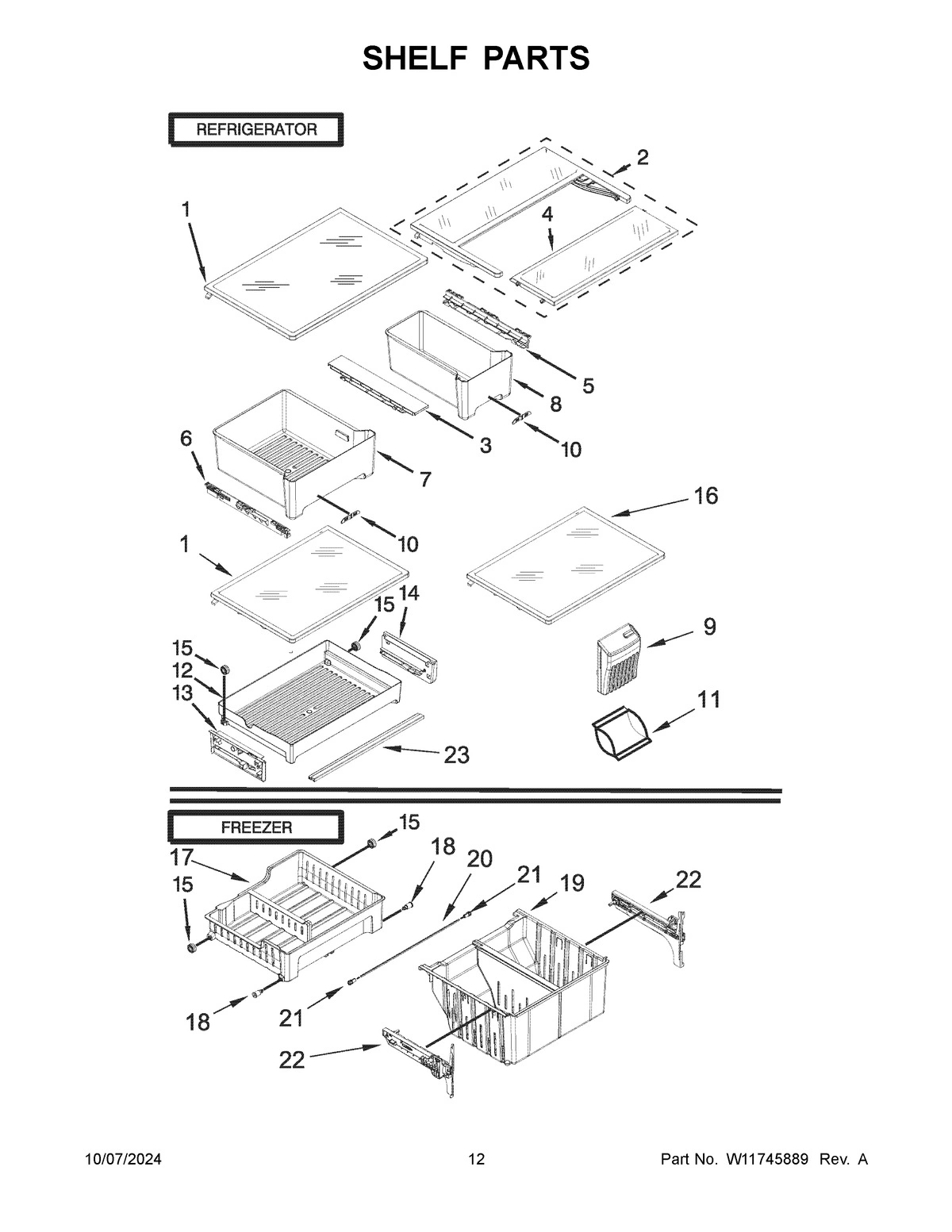 07 - SHELF PARTS