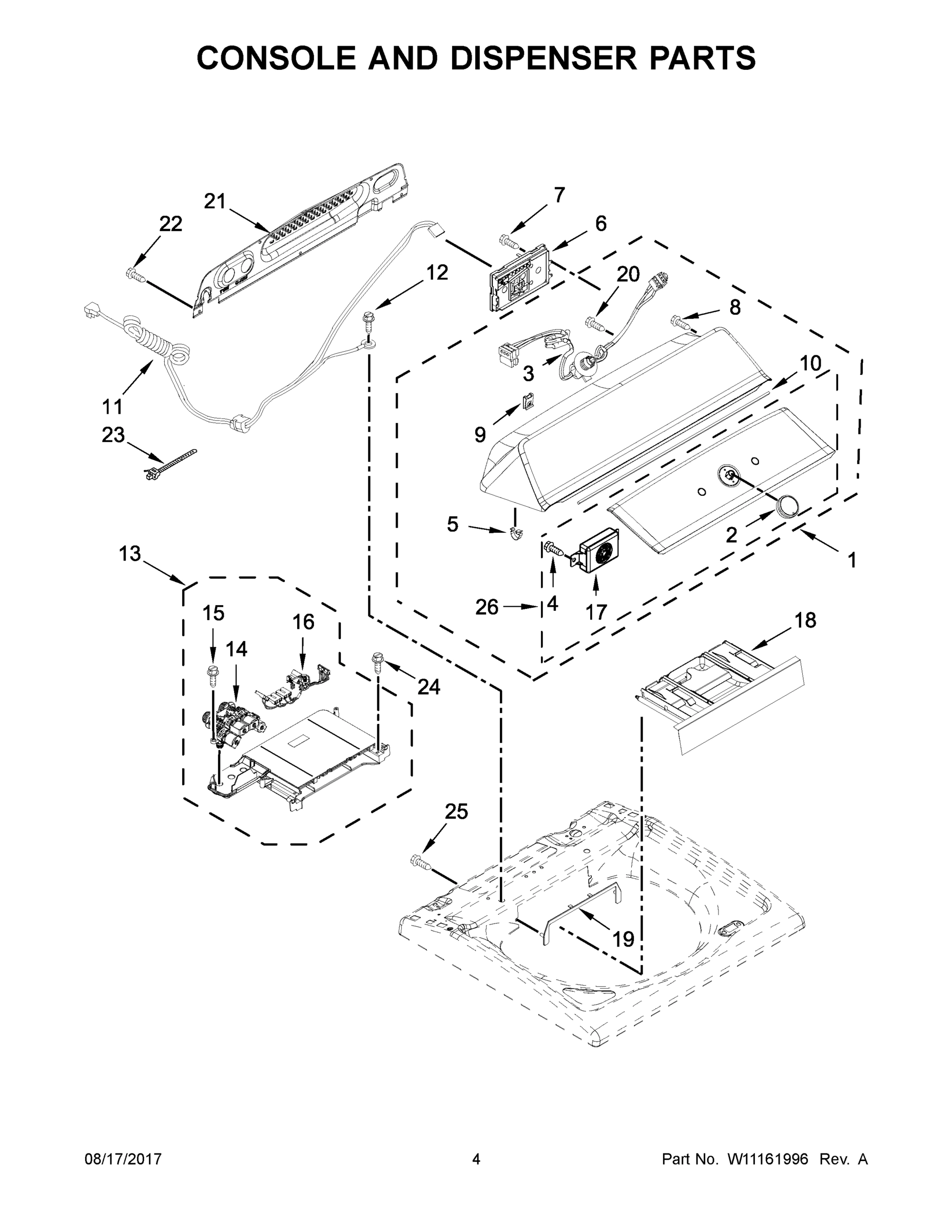 03 - CONSOLE AND DISPENSER PARTS