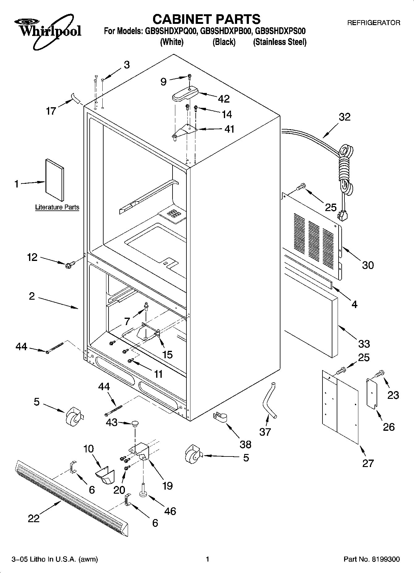 01 - CABINET PARTS