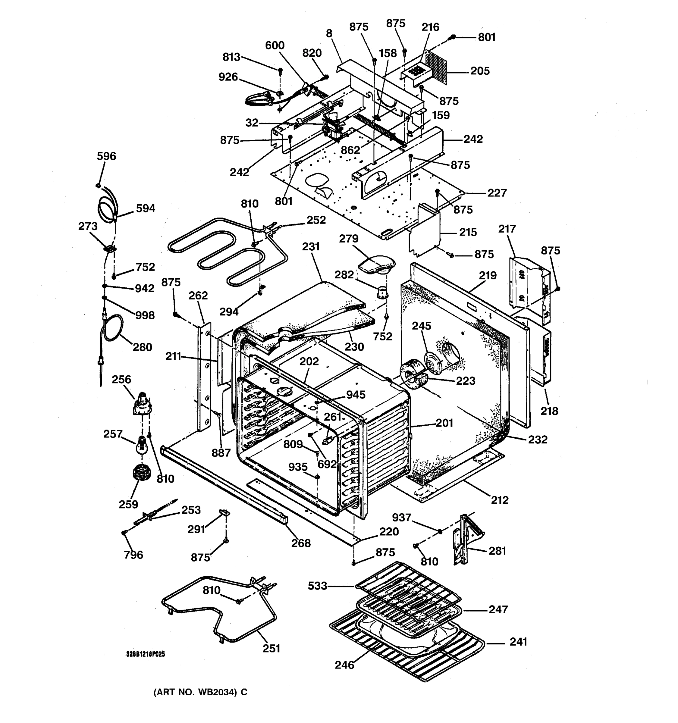 OVEN BODY PARTS