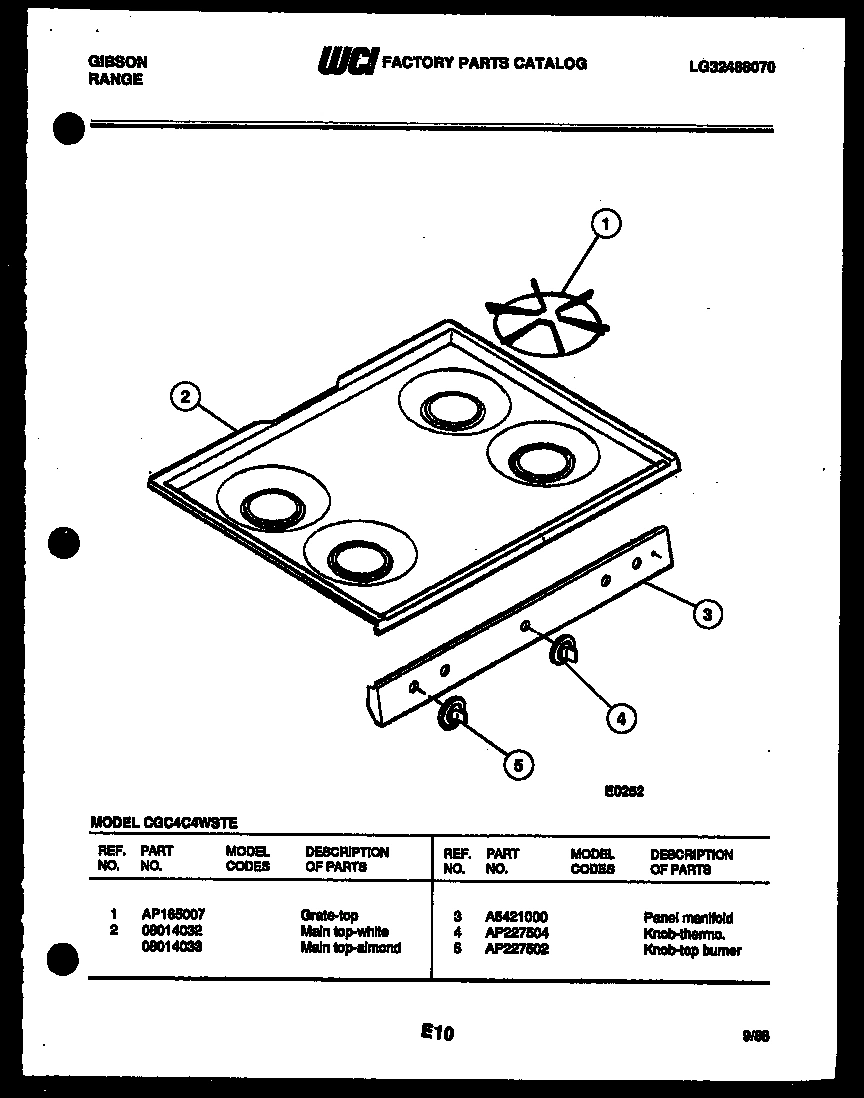 03 - COOKTOP PARTS
