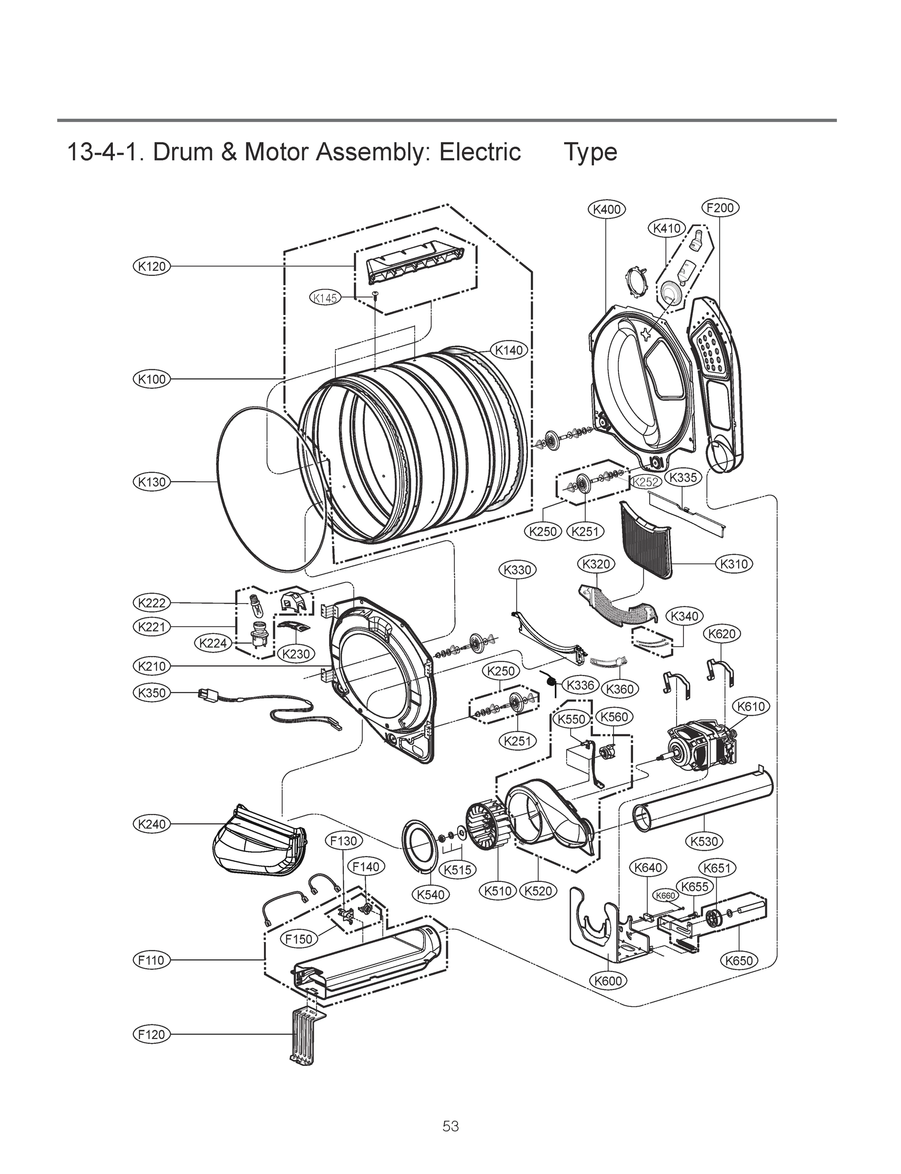 DRUM & MOTOR ASSEMBLY