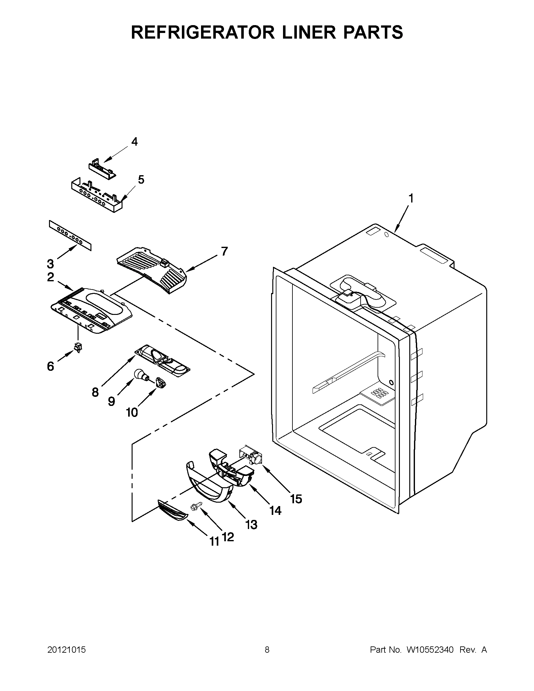 04 - REFRIGERATOR LINER PARTS