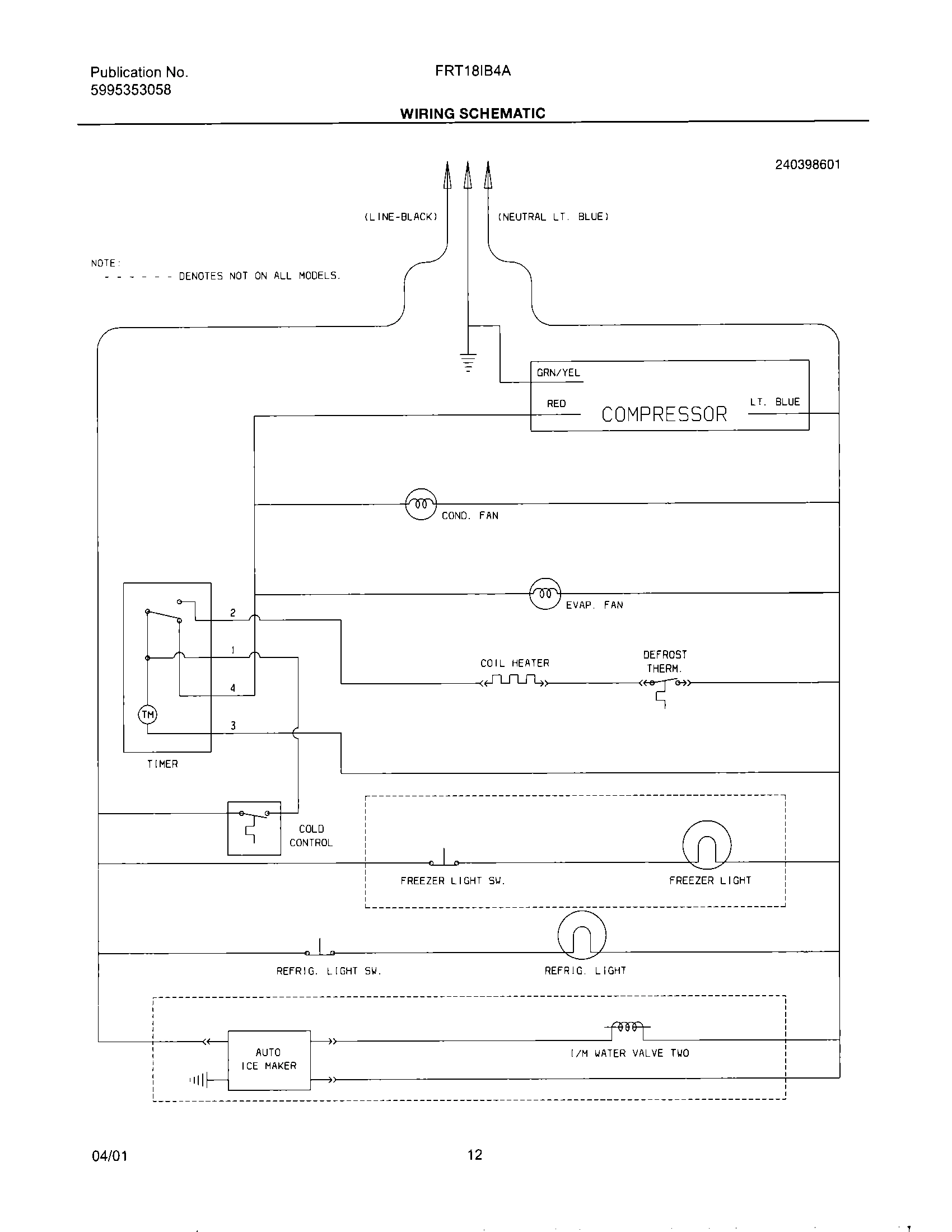 12 - WIRING SCHEMATIC
