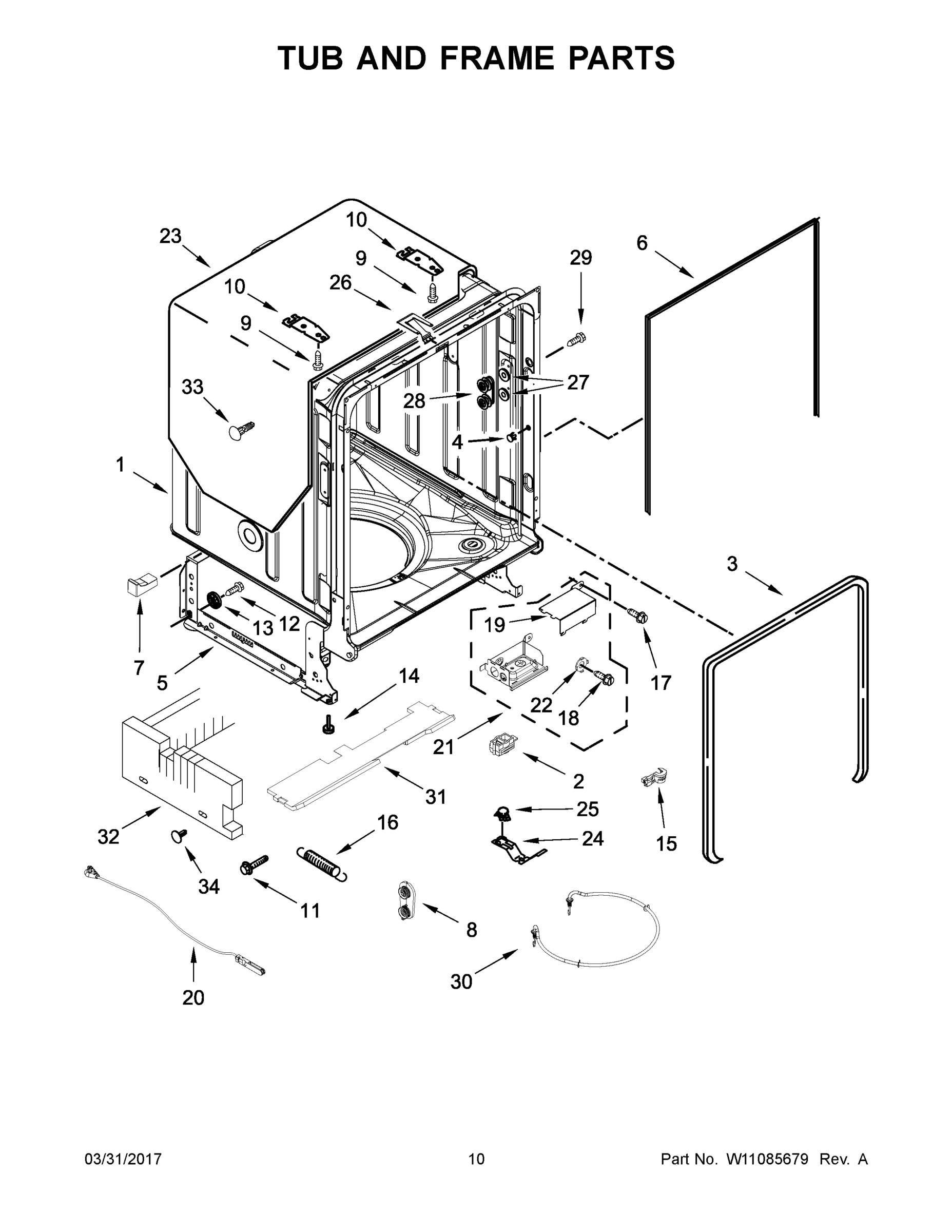 06 - TUB AND FRAME PARTS