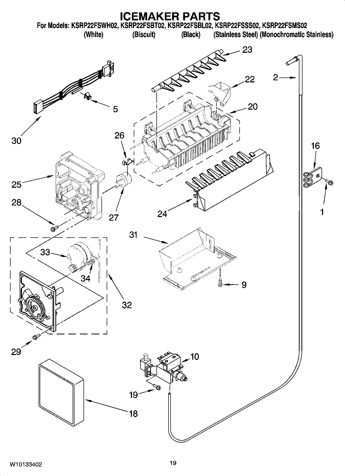 11 - ICEMAKER PARTS